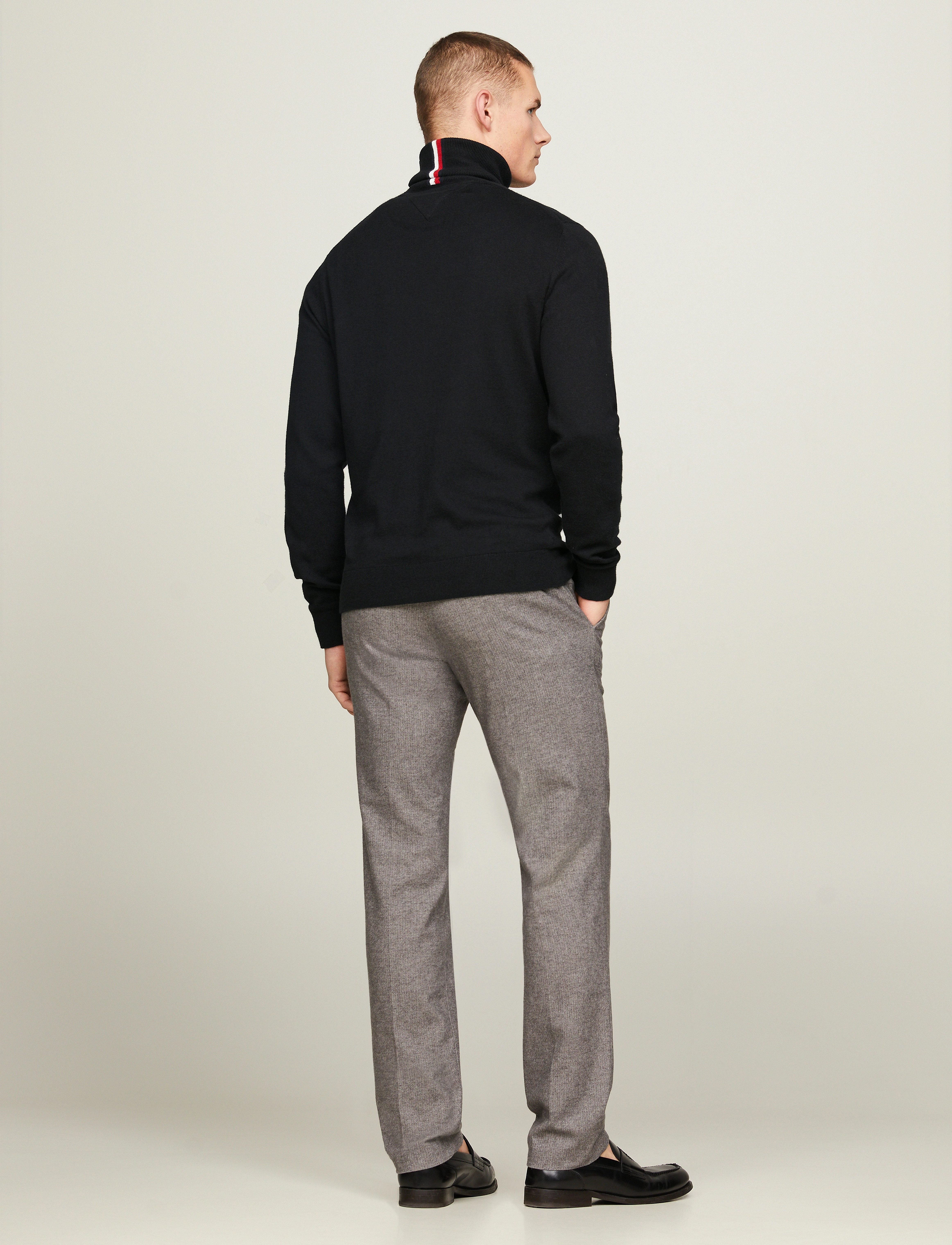 Tommy Hilfiger - PIMA ORG CTN CASHMERE ROLL NECK - rullekraver - black - 5