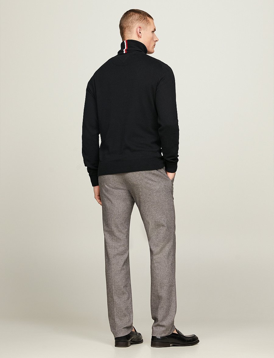Tommy Hilfiger - PIMA ORG CTN CASHMERE ROLL NECK - rullekraver - black - 5