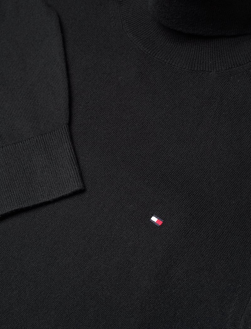 Tommy Hilfiger - PIMA ORG CTN CASHMERE ROLL NECK - kõrge kaelusega džemprid - black - 4