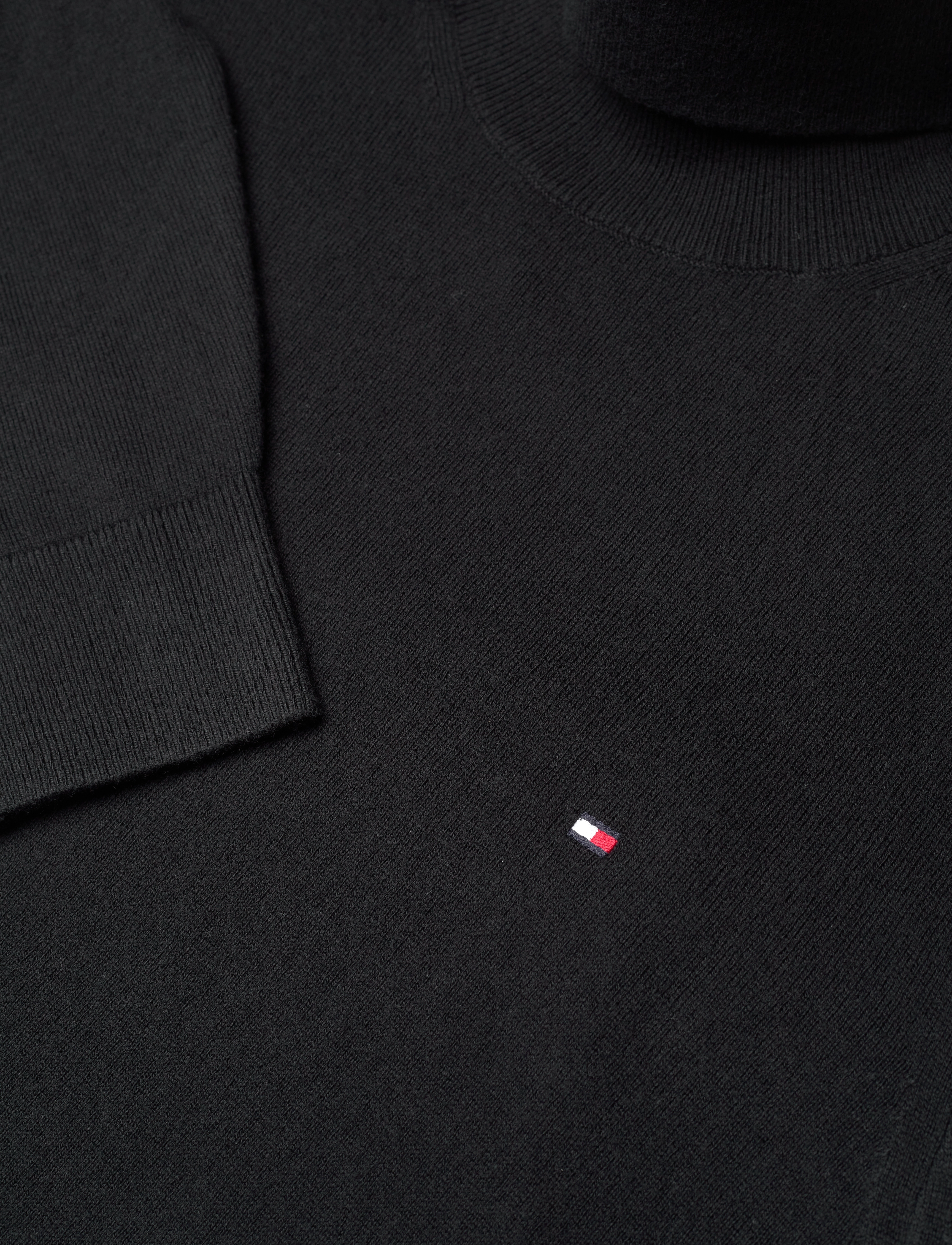 Tommy Hilfiger - PIMA ORG CTN CASHMERE ROLL NECK - rullekraver - black - 4