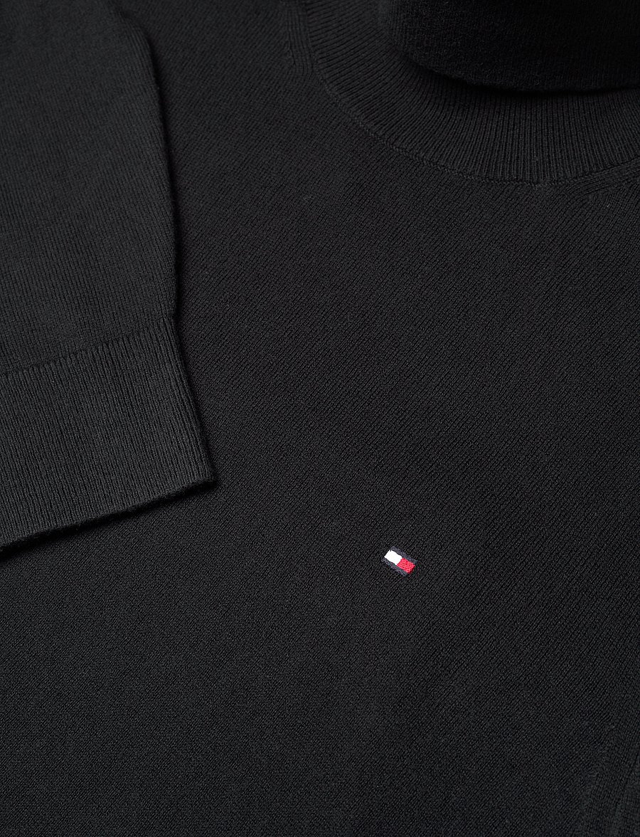 Tommy Hilfiger - PIMA ORG CTN CASHMERE ROLL NECK - rullekraver - black - 4