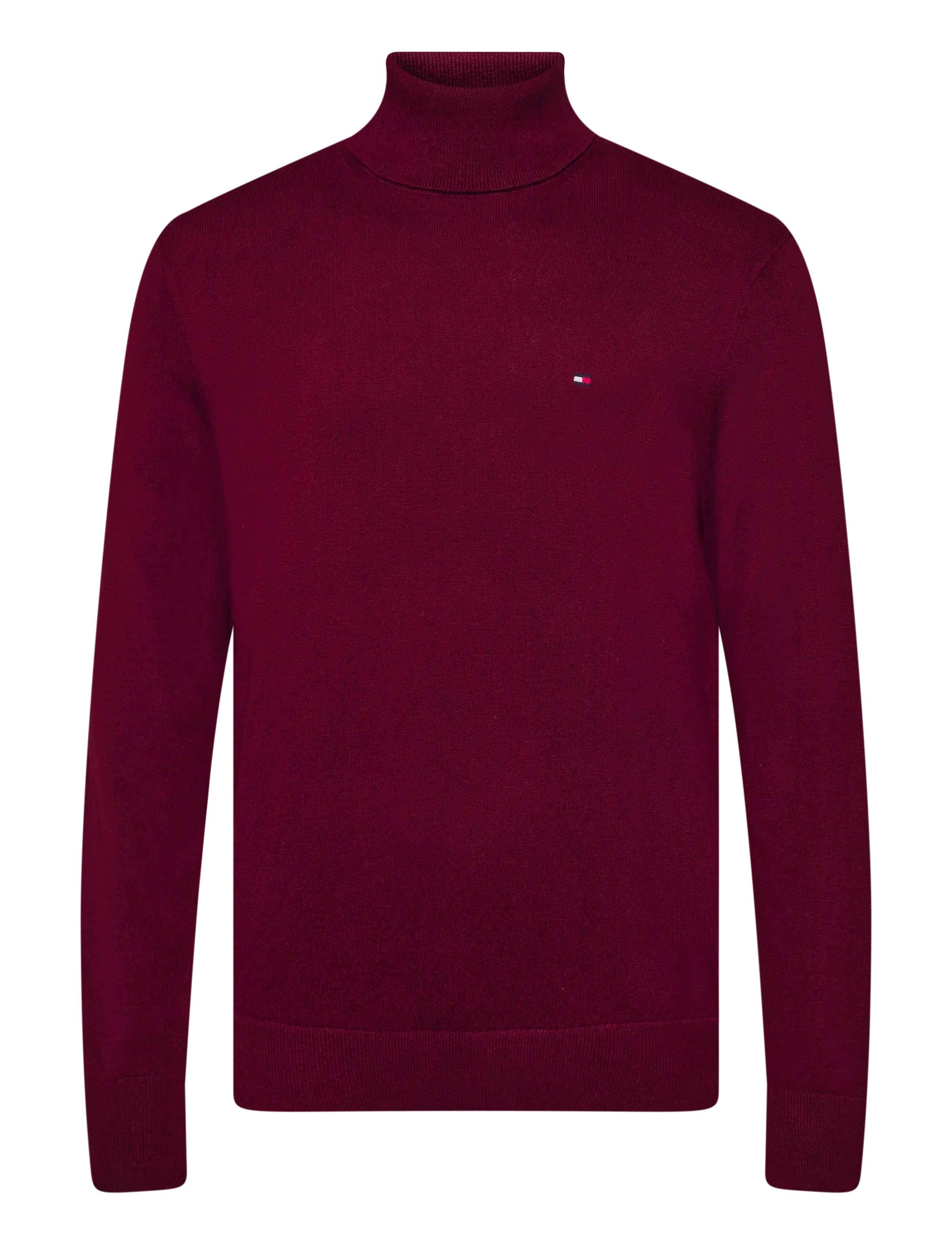 Tommy Hilfiger - PIMA ORG CTN CASHMERE ROLL NECK - kõrge kaelusega - burgundy - 1