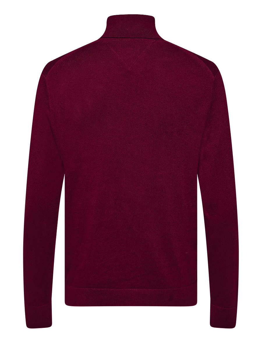 Tommy Hilfiger - PIMA ORG CTN CASHMERE ROLL NECK - kõrge kaelusega - burgundy - 2