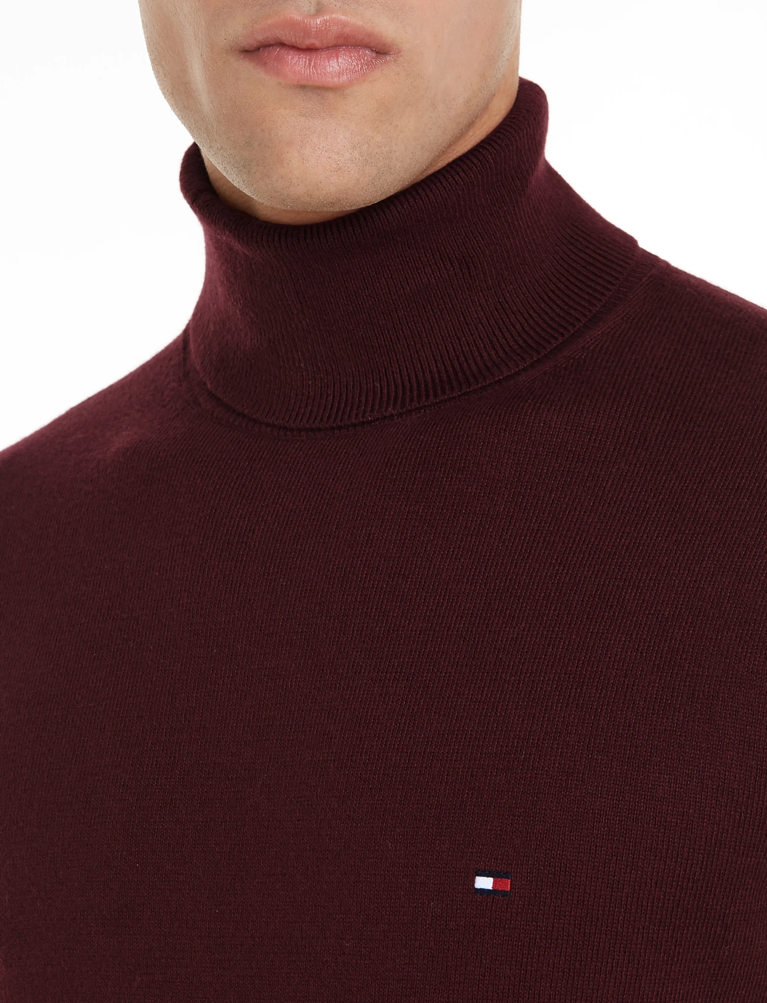 TOMMY HILFIGER Tröja marinblå / bordeaux herr – bild 9