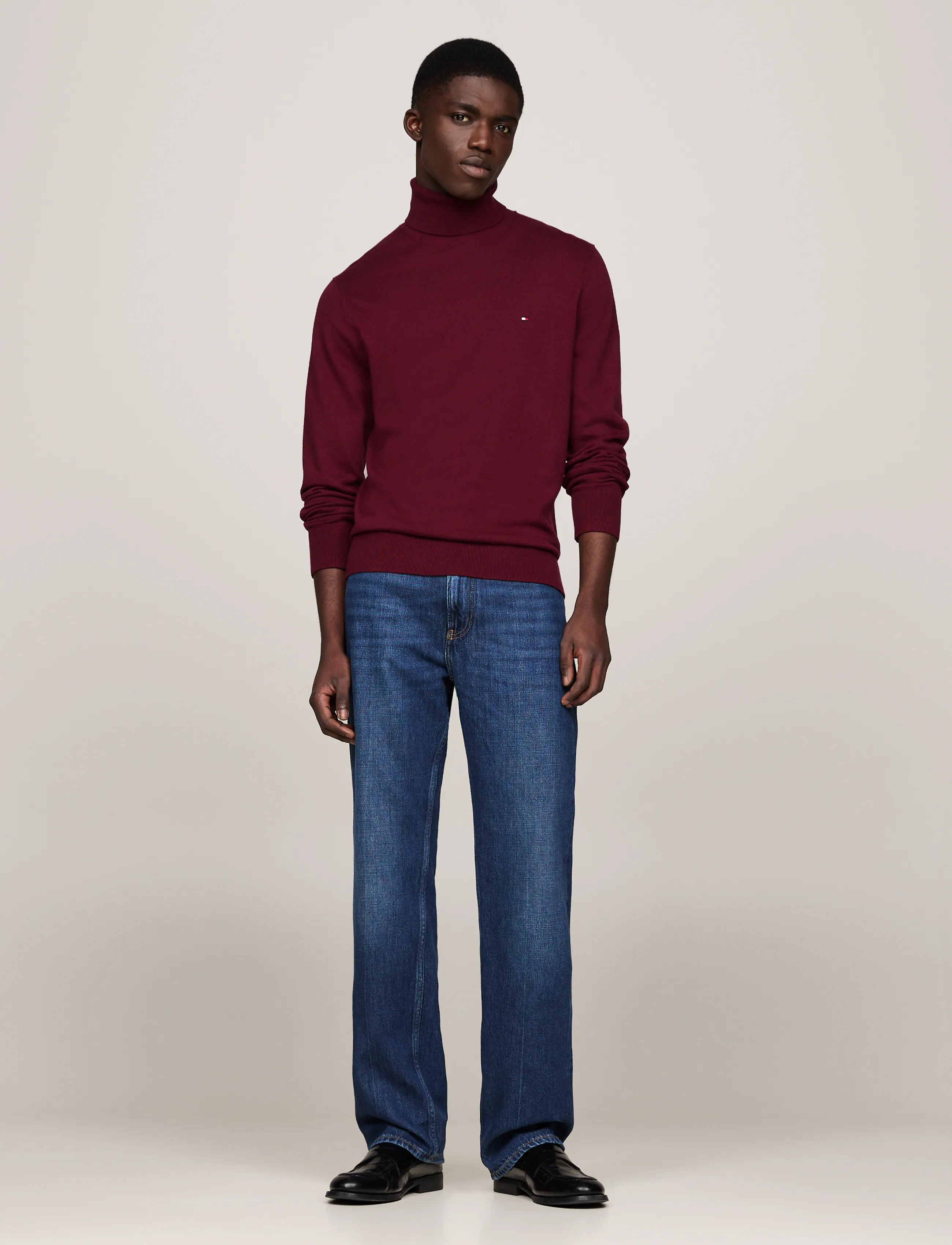 TOMMY HILFIGER Tröja marinblå / bordeaux herr – bild 10