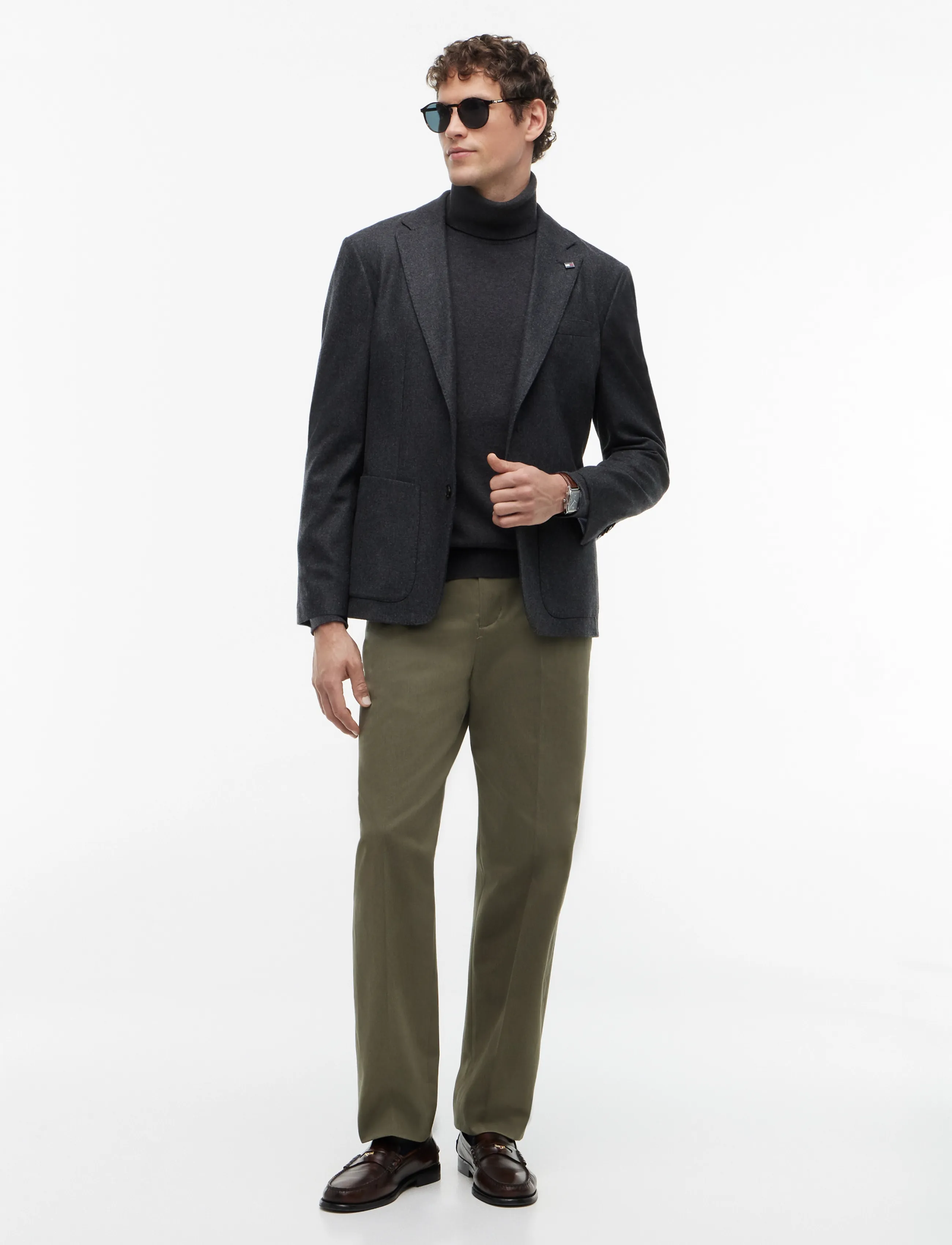 Tommy Hilfiger - PIMA ORG CTN CASHMERE ROLL NECK - rollkragenpullover - dark grey heather - 5