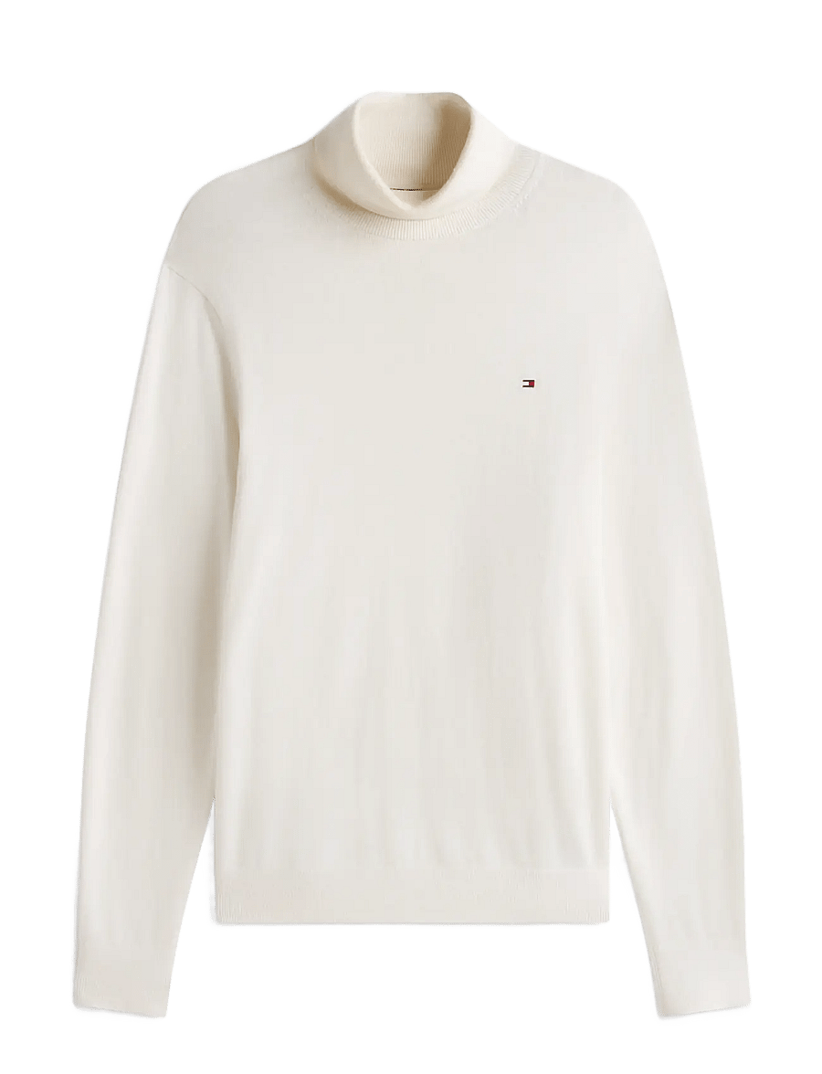 Tommy Hilfiger - PIMA ORG CTN CASHMERE ROLL NECK - kõrge kaelusega - ivory petal - 1