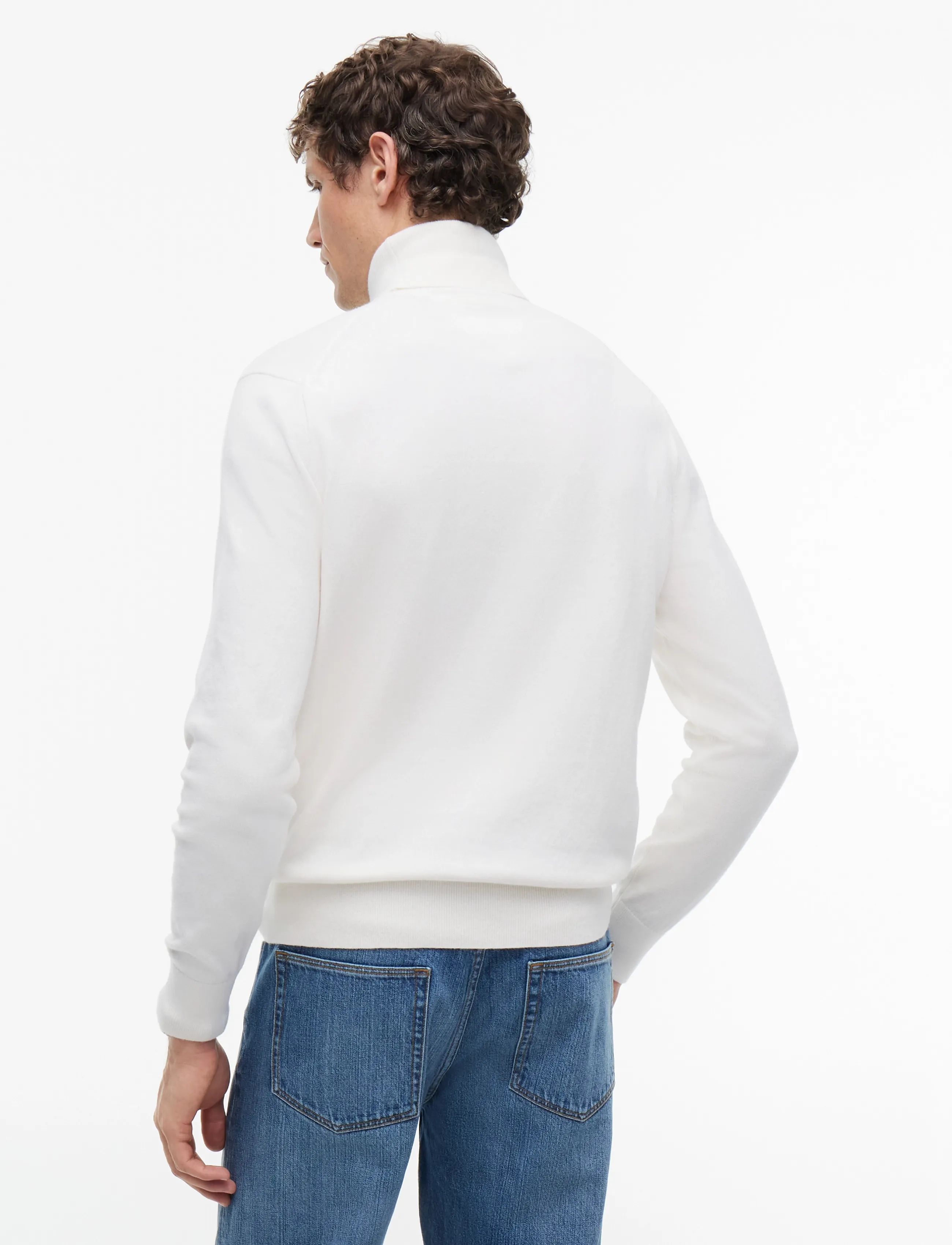 Tommy Hilfiger - PIMA ORG CTN CASHMERE ROLL NECK - kõrge kaelusega - ivory petal - 2