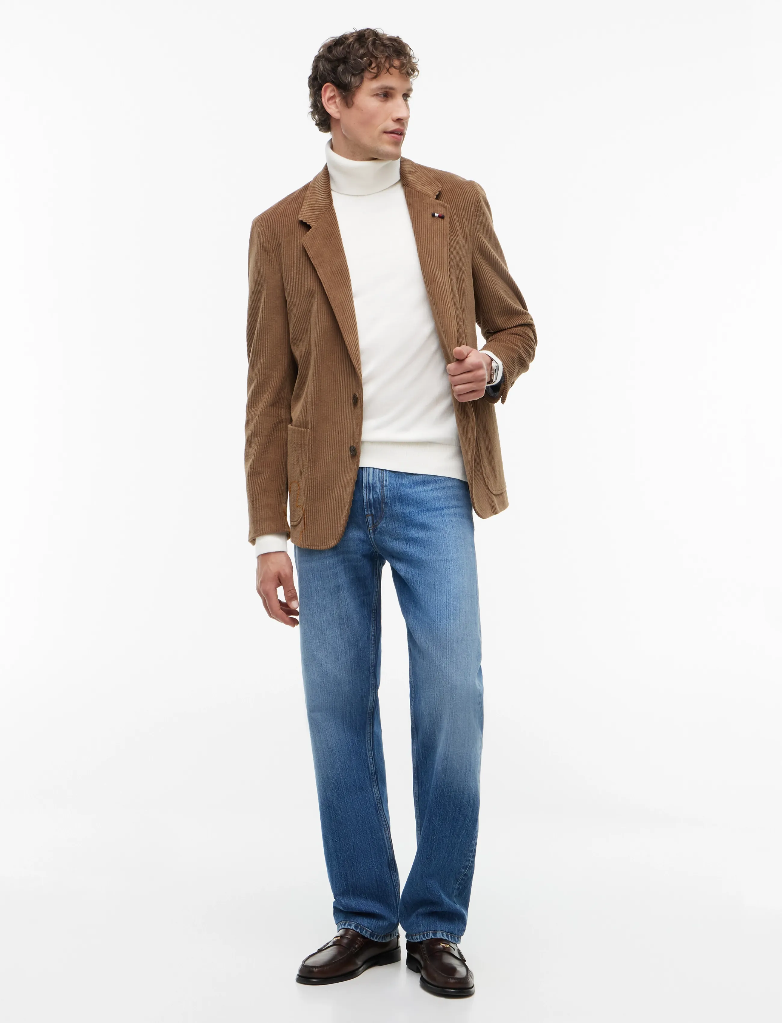 Tommy Hilfiger - PIMA ORG CTN CASHMERE ROLL NECK - kõrge kaelusega - ivory petal - 4