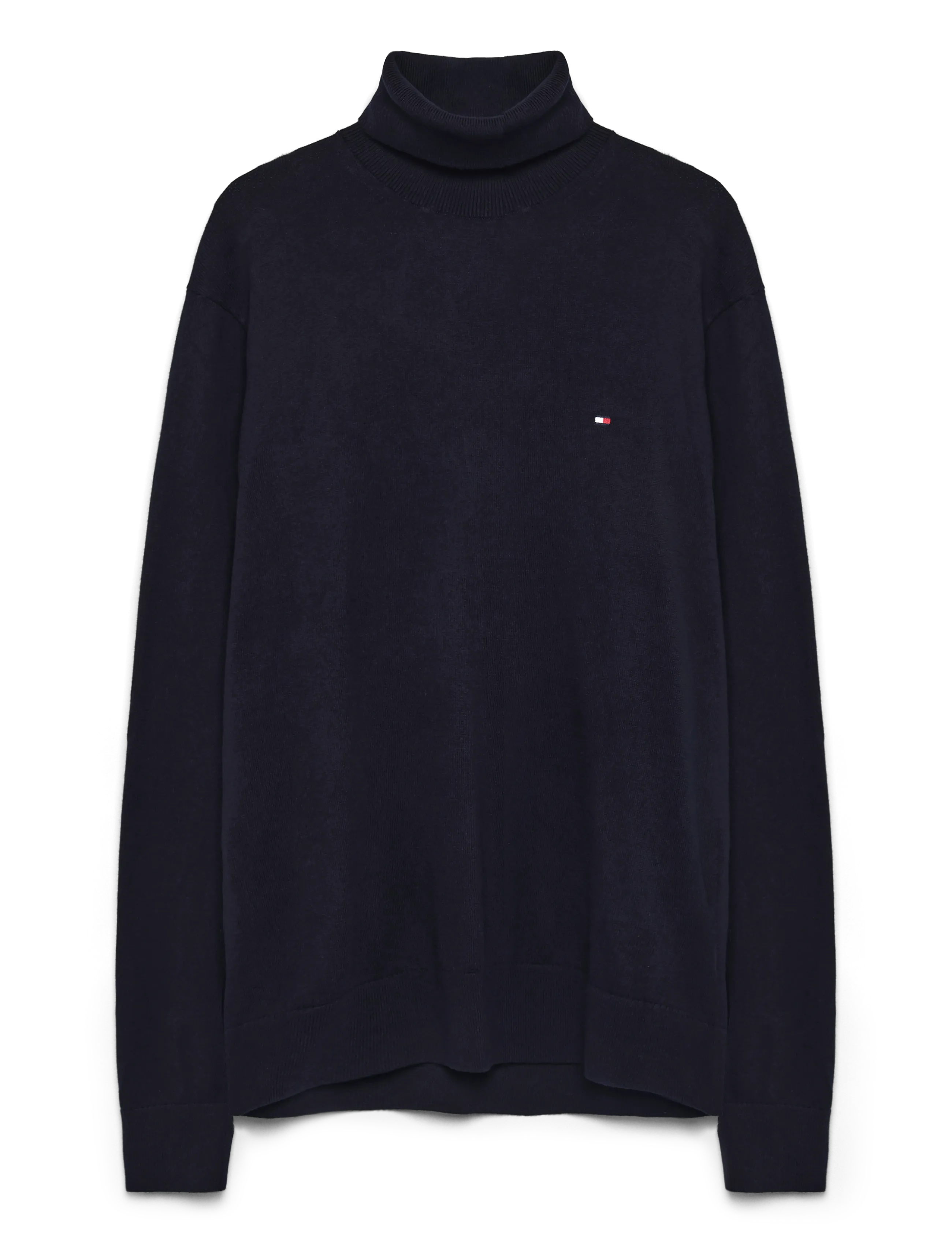 Tommy Hilfiger PIMA ORG CTN CASHMERE ROLL NECK - Campaign - NAVY BLUE / navy