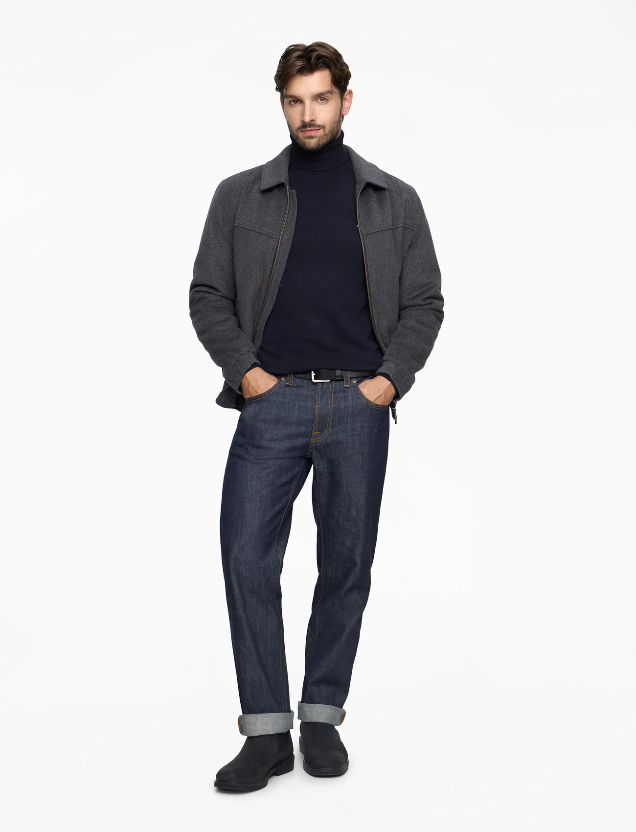 Tommy Hilfiger - PIMA ORG CTN CASHMERE ROLL NECK - golfai - navy blue - 2