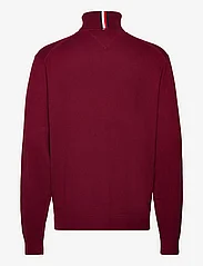Tommy Hilfiger - PIMA ORG CTN CASHMERE ROLL NECK - basic knitwear - rouge - 1