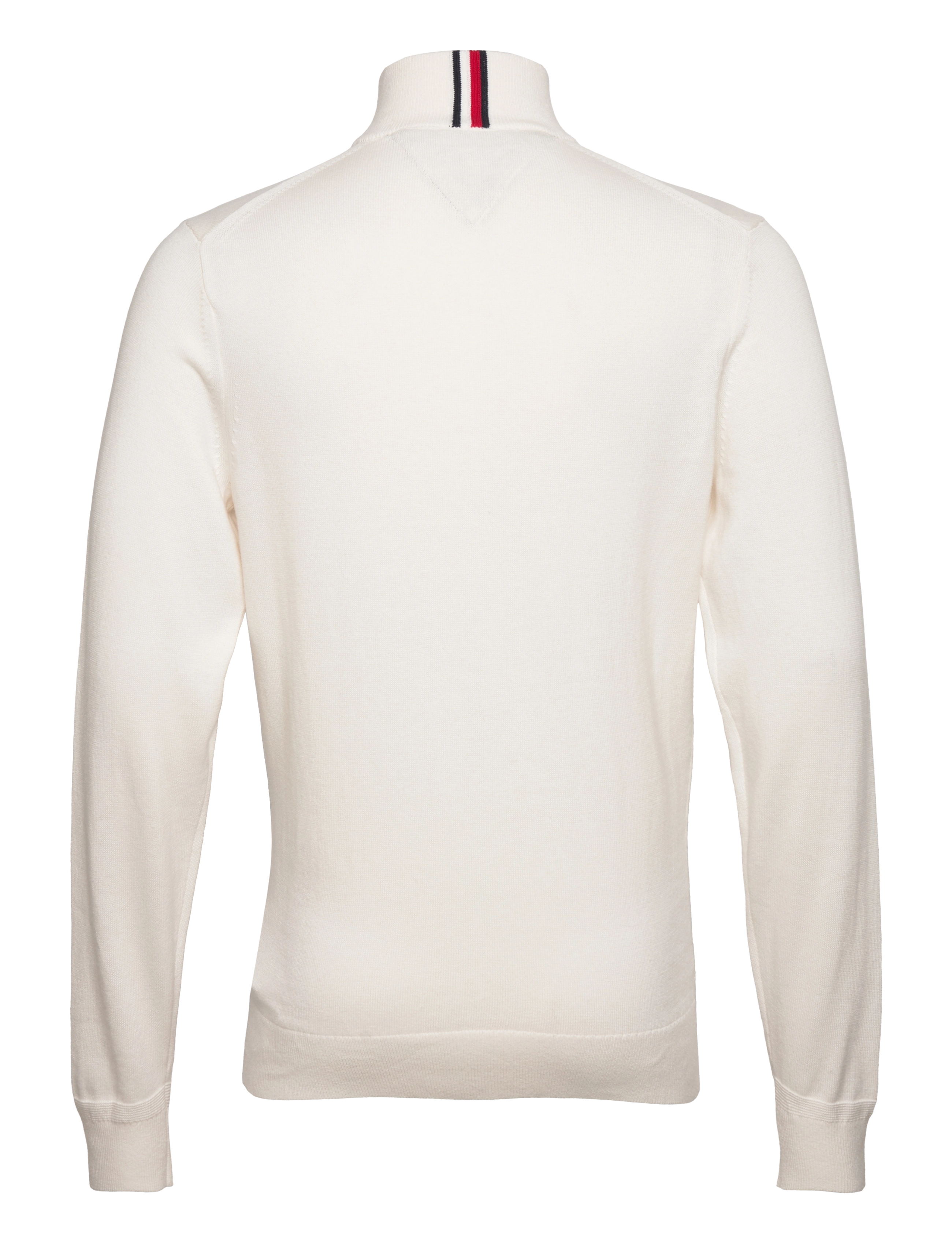 Tommy Hilfiger - PIMA ORG CTN CASHMERE ZIP MOCK - mænd - ancient white - 1