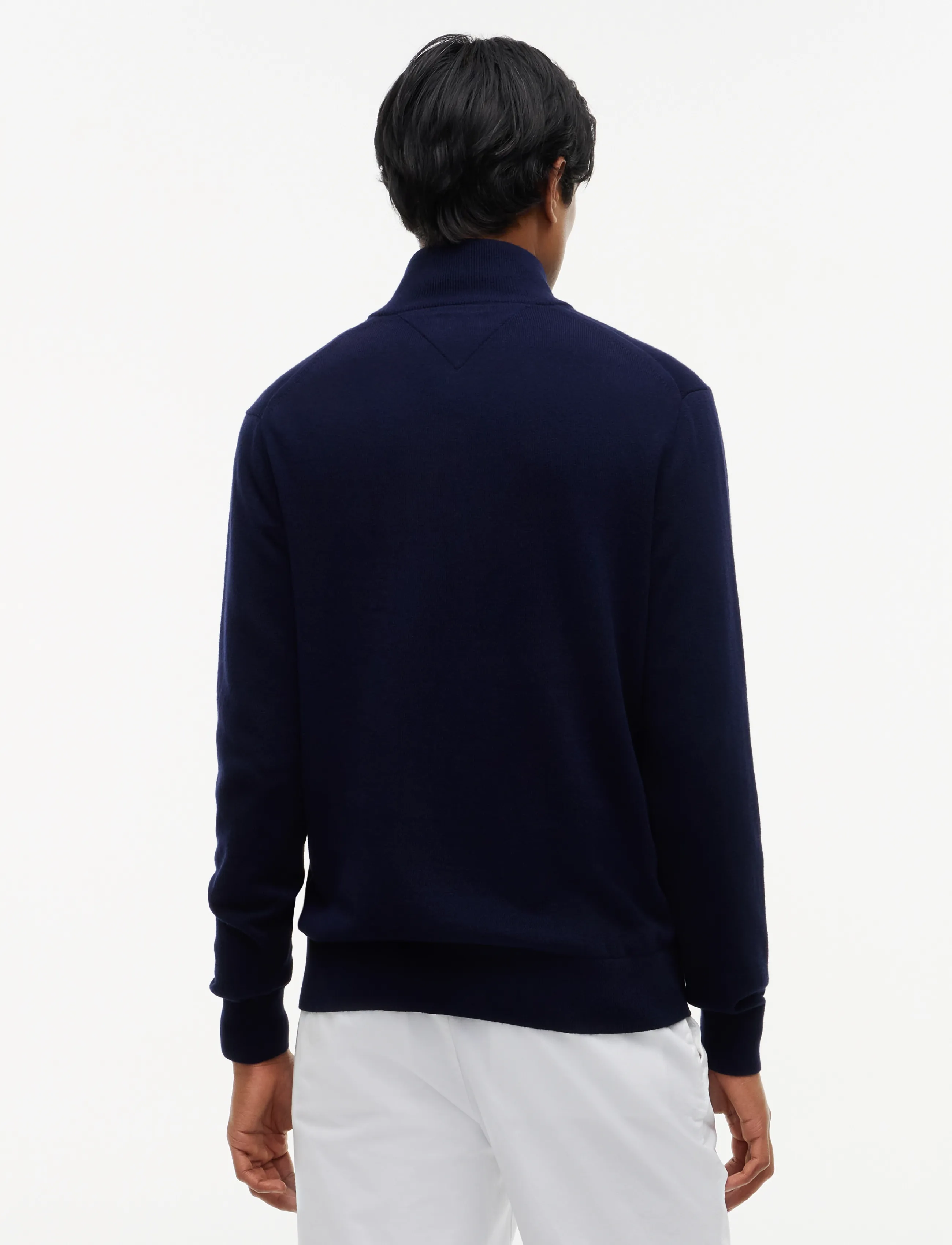 Tommy Hilfiger - PIMA ORG CTN CASHMERE ZIP MOCK - navy blue - 3