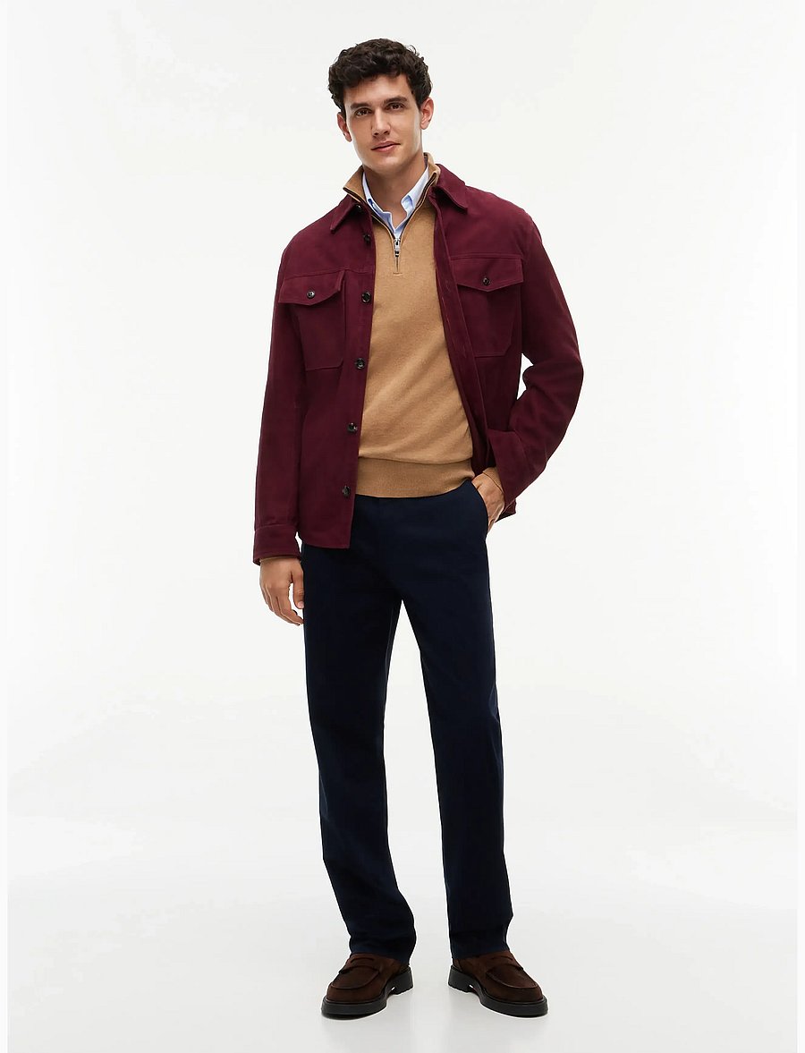 Tommy Hilfiger - PIMA ORG CTN CASHMERE ZIP MOCK - pullover mit halbem reißverschluss - safari canvas heather - 4