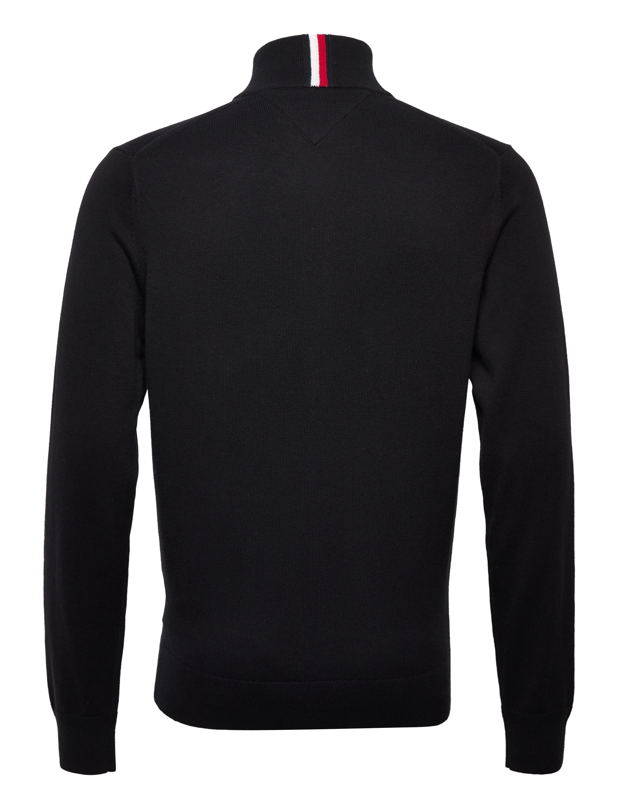 Tommy Hilfiger - PIMA ORG CTN CASHMERE ZIP THRU - fullzip strik - black - 1