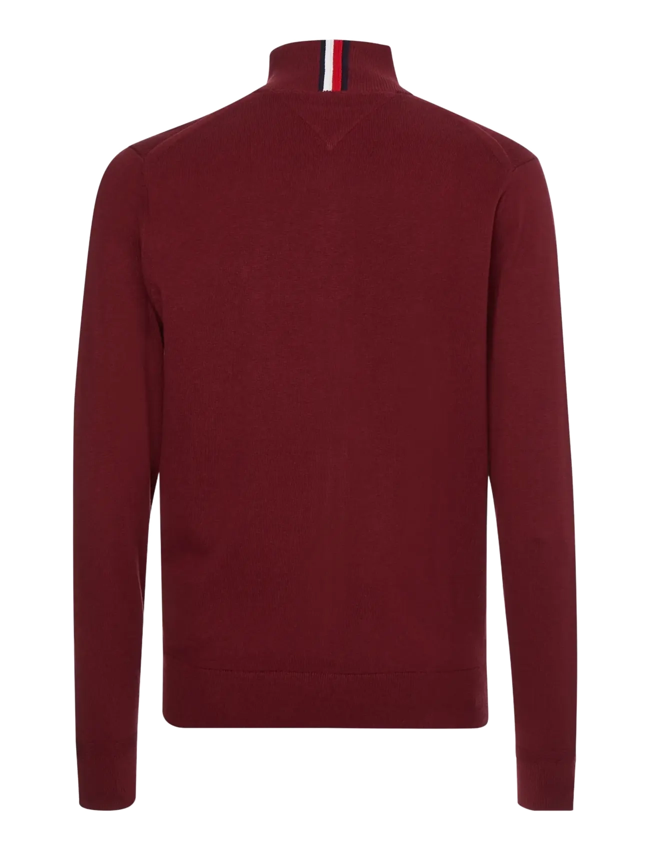 Tommy Hilfiger - PIMA ORG CTN CASHMERE ZIP THRU - pullover mit durchgehendem reißverschluss - burgundy - 2