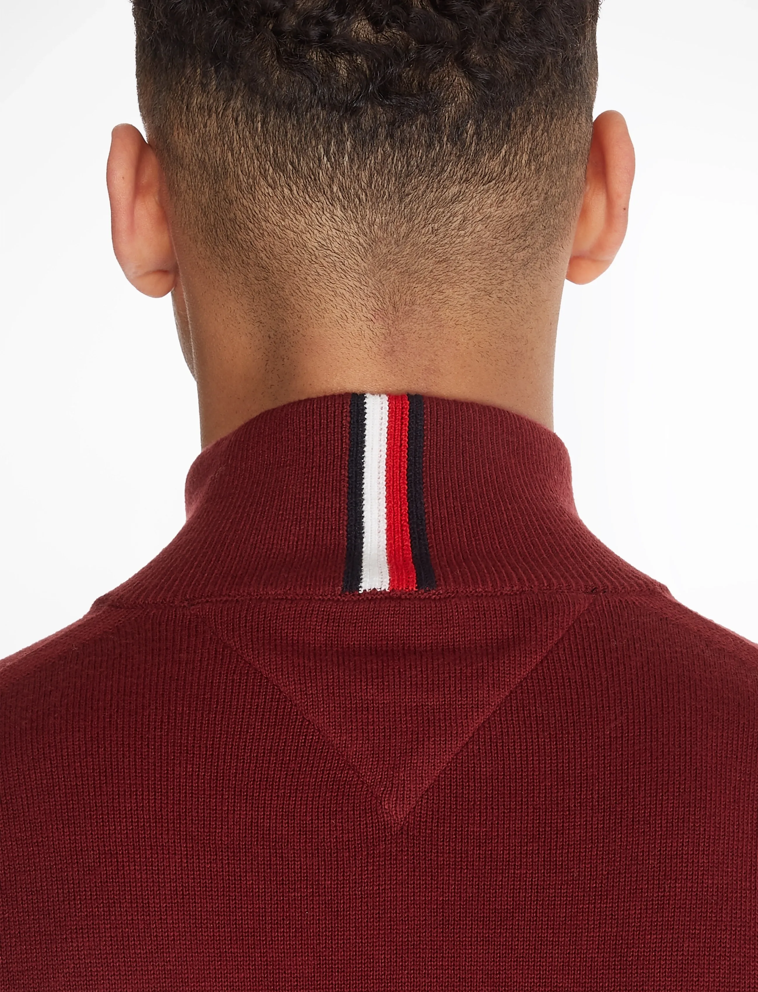 TOMMY HILFIGER Pima Org Ctn Cashmere Zip Thru stickade tröjor herr – bild 7