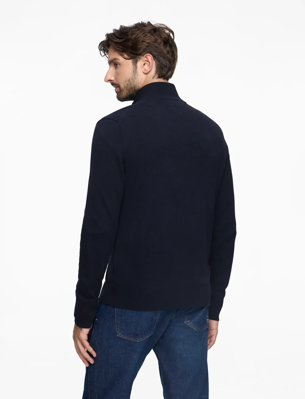 Tommy Hilfiger - PIMA ORG CTN CASHMERE ZIP THRU - lukuga džemprid - desert sky - 4