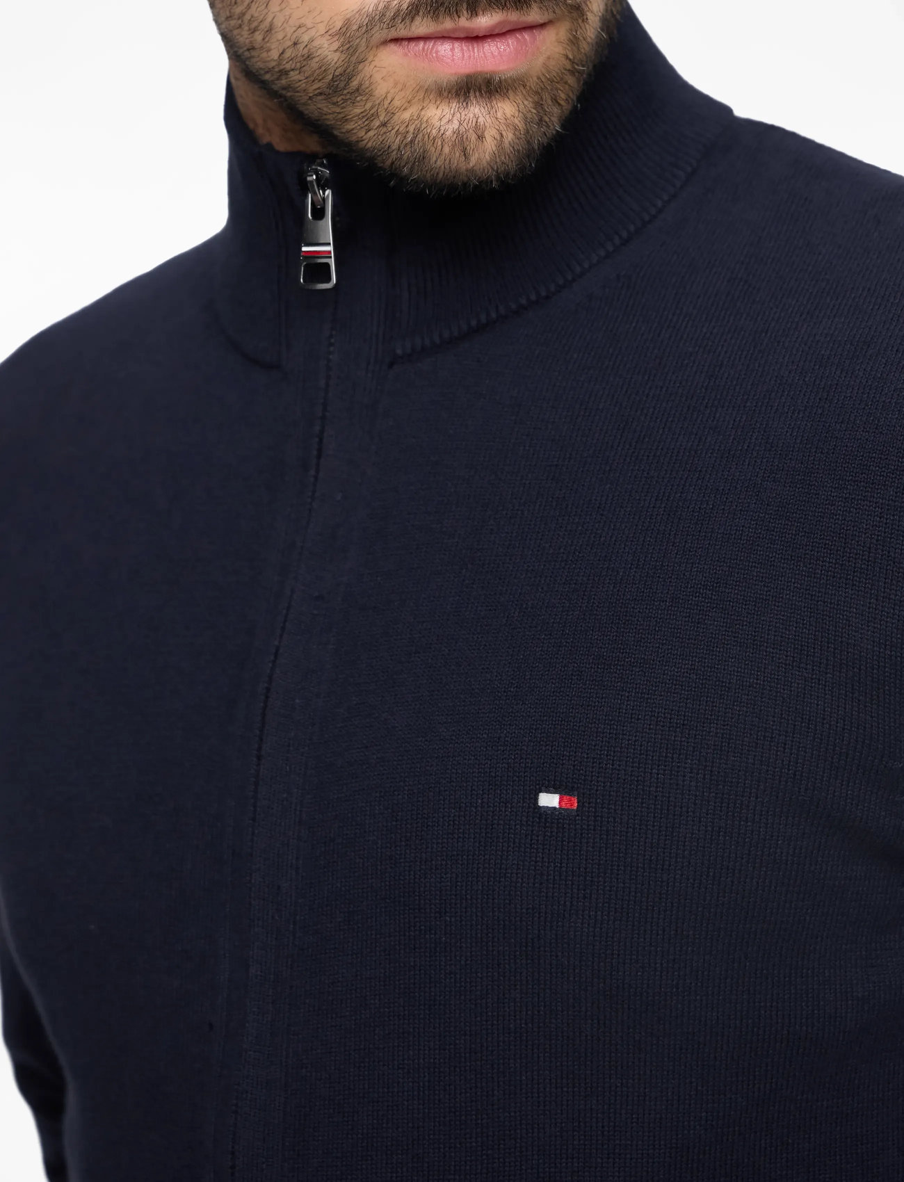 Tommy Hilfiger - PIMA ORG CTN CASHMERE ZIP THRU - full zip tröjor - desert sky - 5