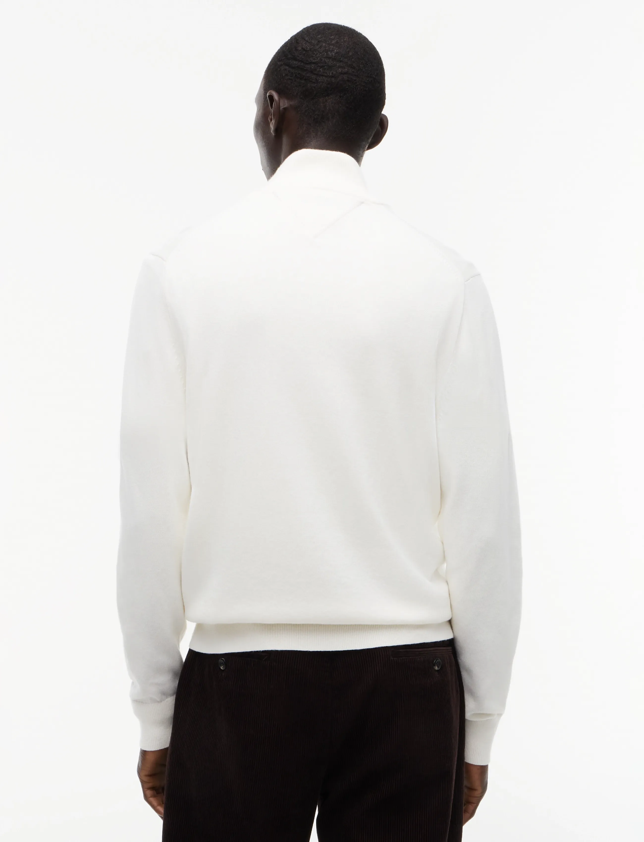 Tommy Hilfiger - PIMA ORG CTN CASHMERE ZIP THRU - fullzip strik - ivory petal - 2
