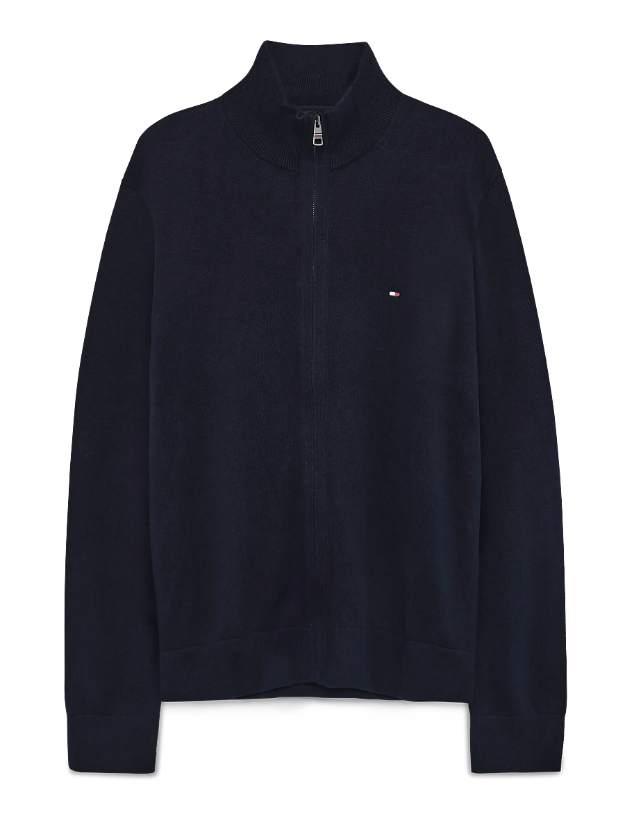Tommy Hilfiger - PIMA ORG CTN CASHMERE ZIP THRU - full zip tröjor - navy blue - 2
