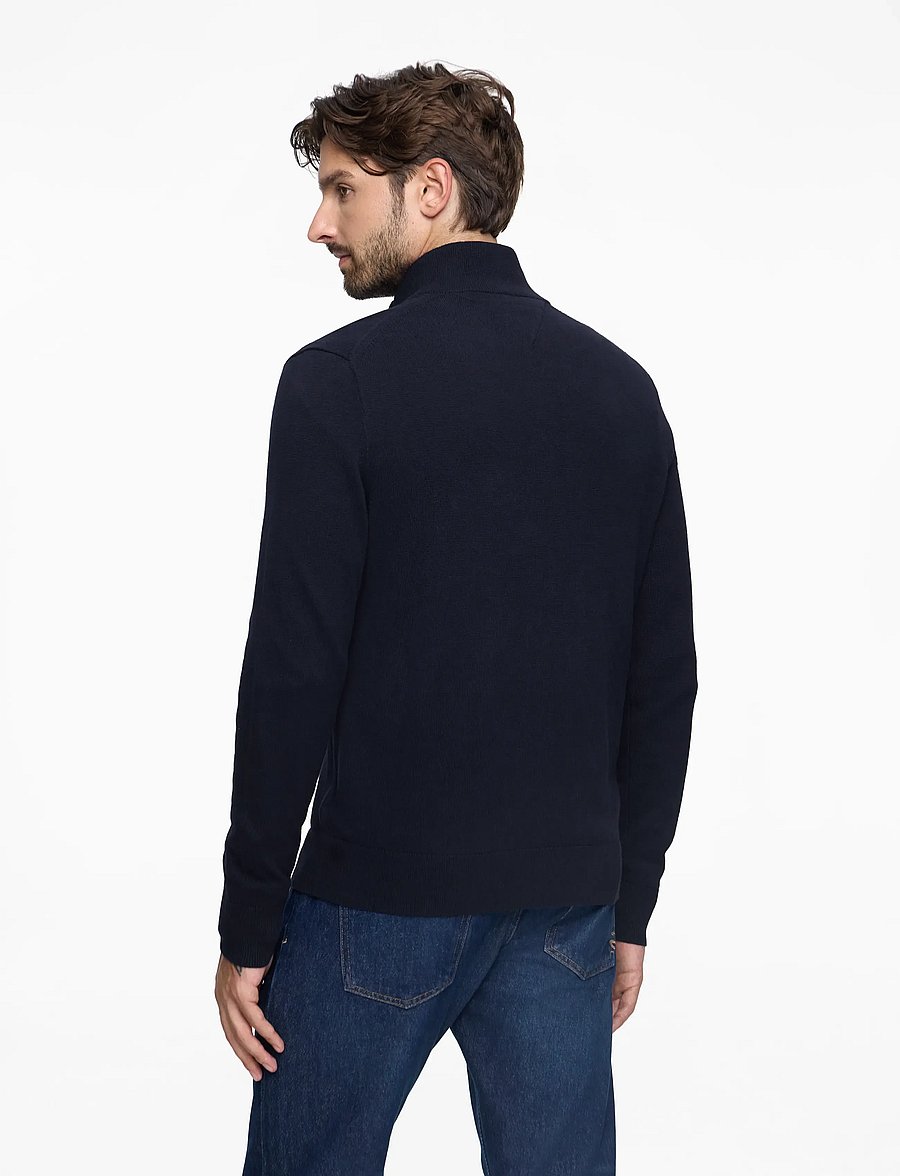 Tommy Hilfiger - PIMA ORG CTN CASHMERE ZIP THRU - full zip tröjor - navy blue - 5
