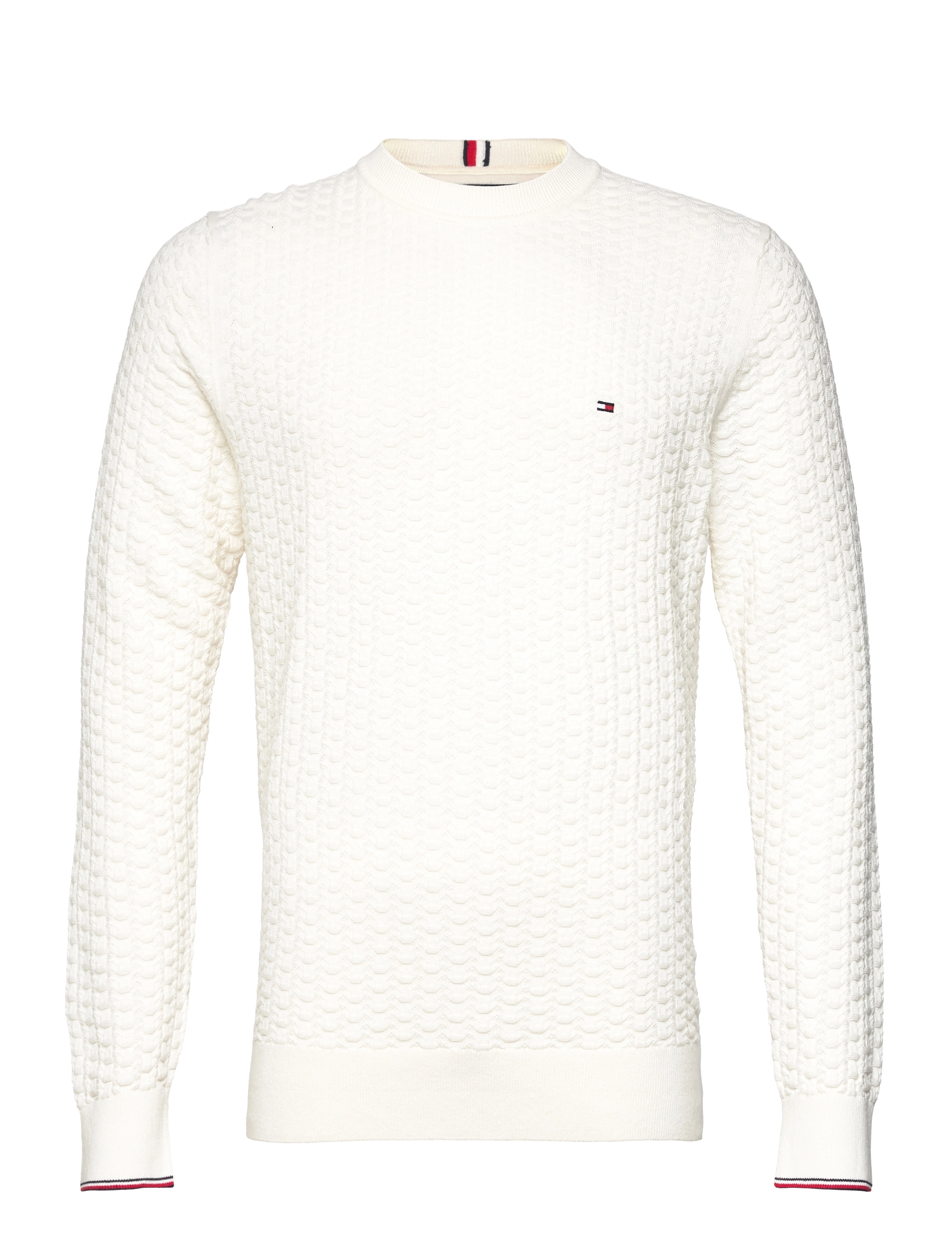 Tommy Hilfiger - EXAGGERATED STRUCTURE CREW NECK - ivory - 0