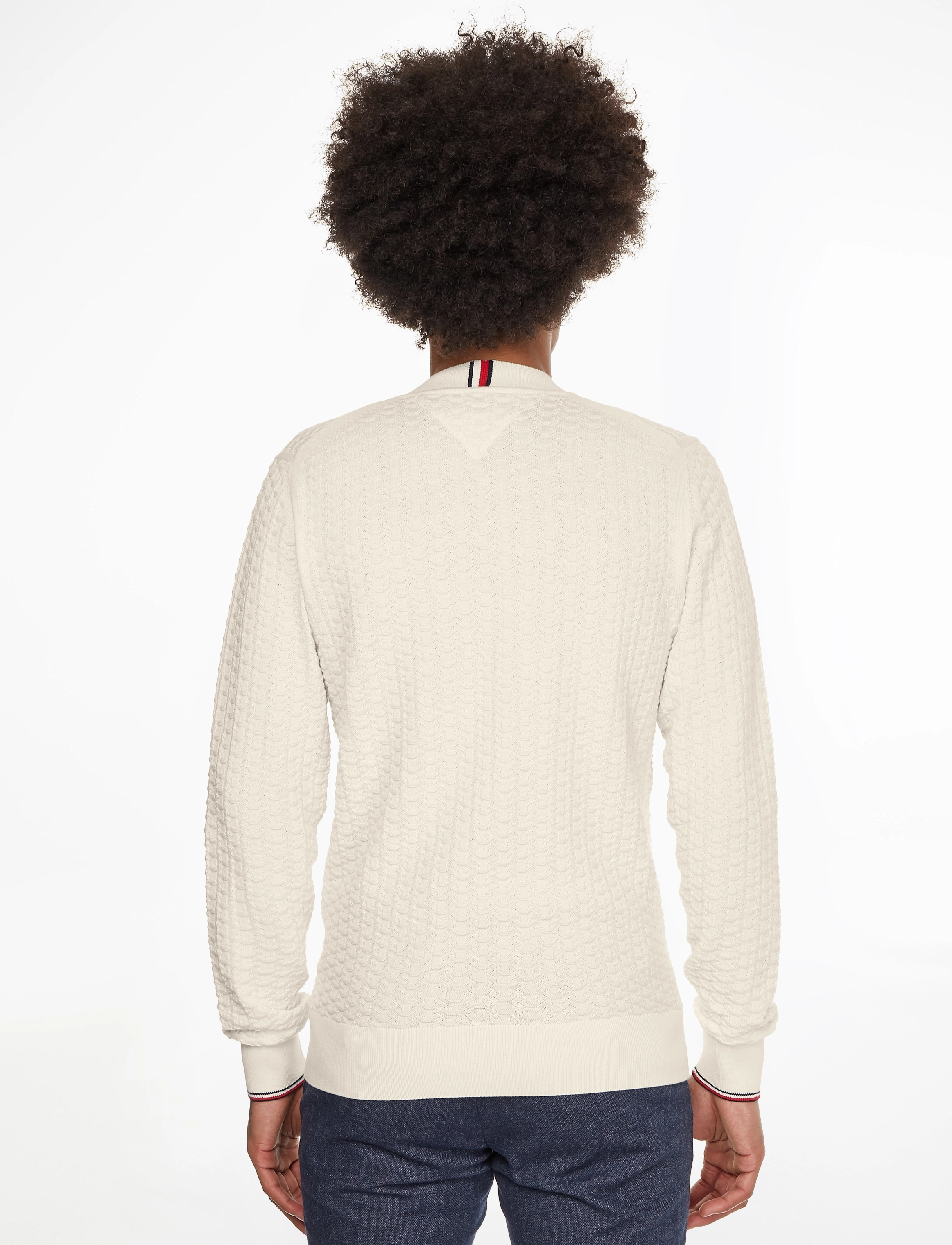 Tommy Hilfiger - EXAGGERATED STRUCTURE CREW NECK - ivory - 3