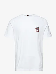 Tommy Hilfiger - ESSENTIAL MONOGRAM TEE - basic t-shirts - white - 0