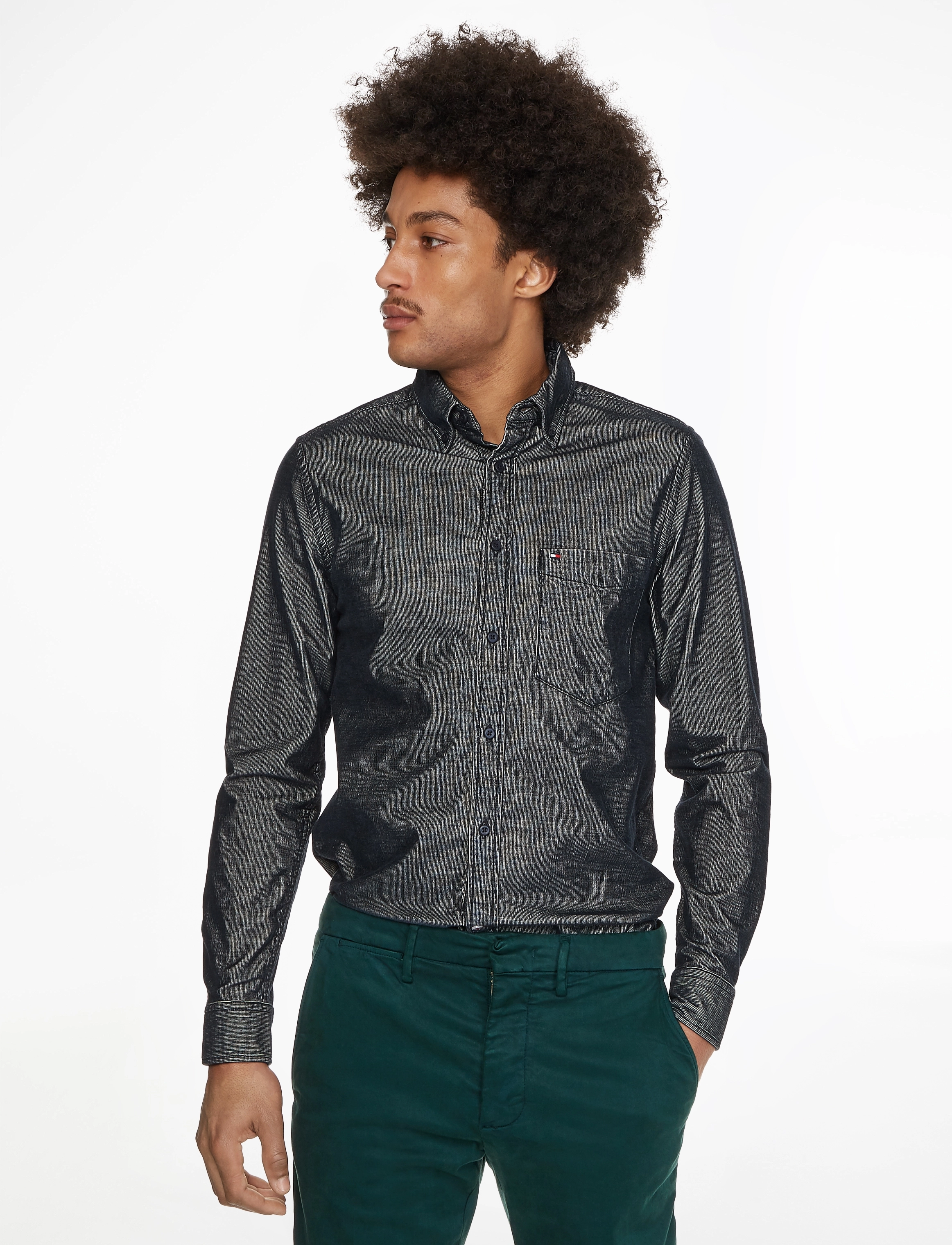 Tommy Hilfiger - FLEX CORDUROY SF SHIRT - dark navy - 2
