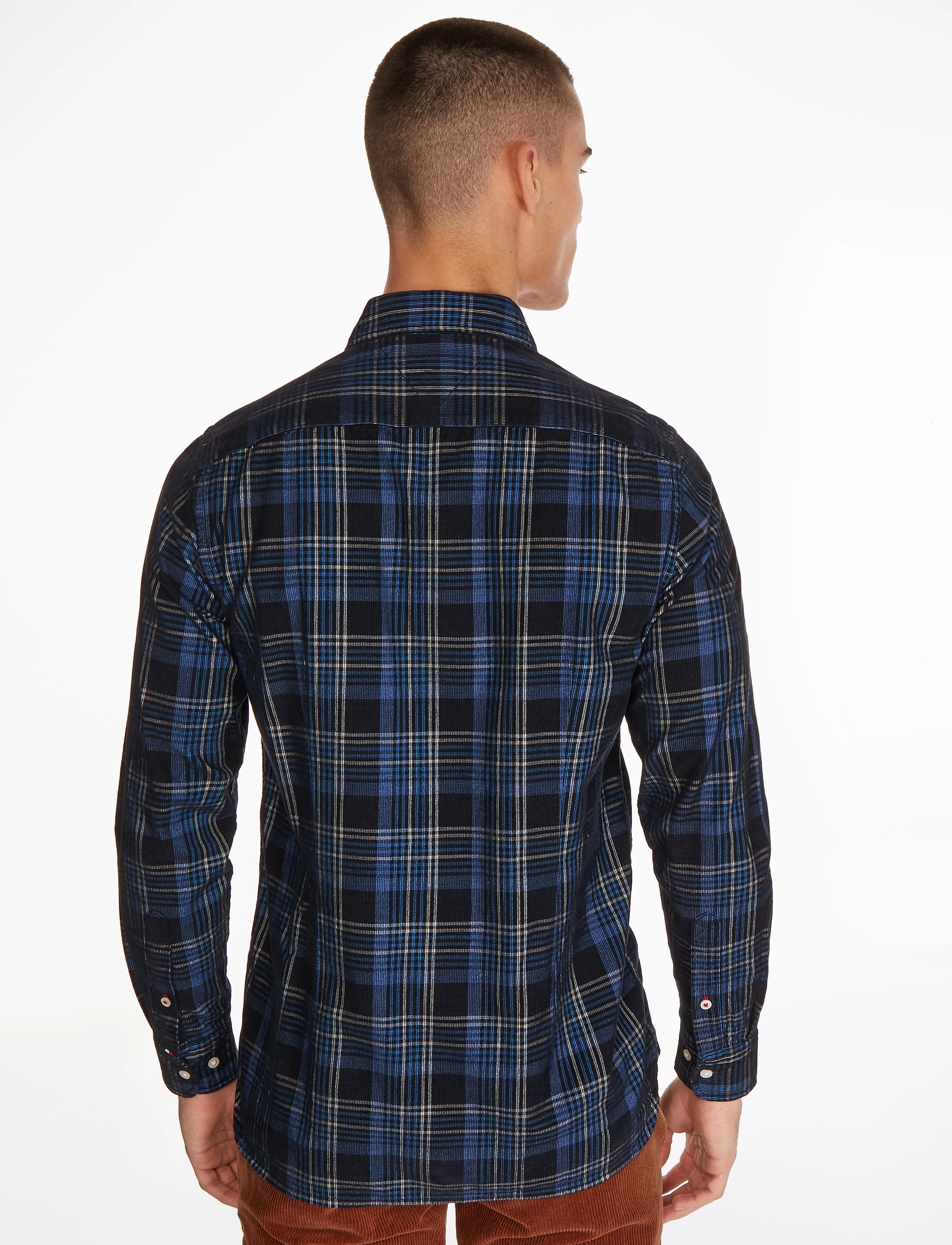 Tommy Hilfiger - CORDUROY CHECK SF SHIRT - carbon navy / bold blue / multi - 3