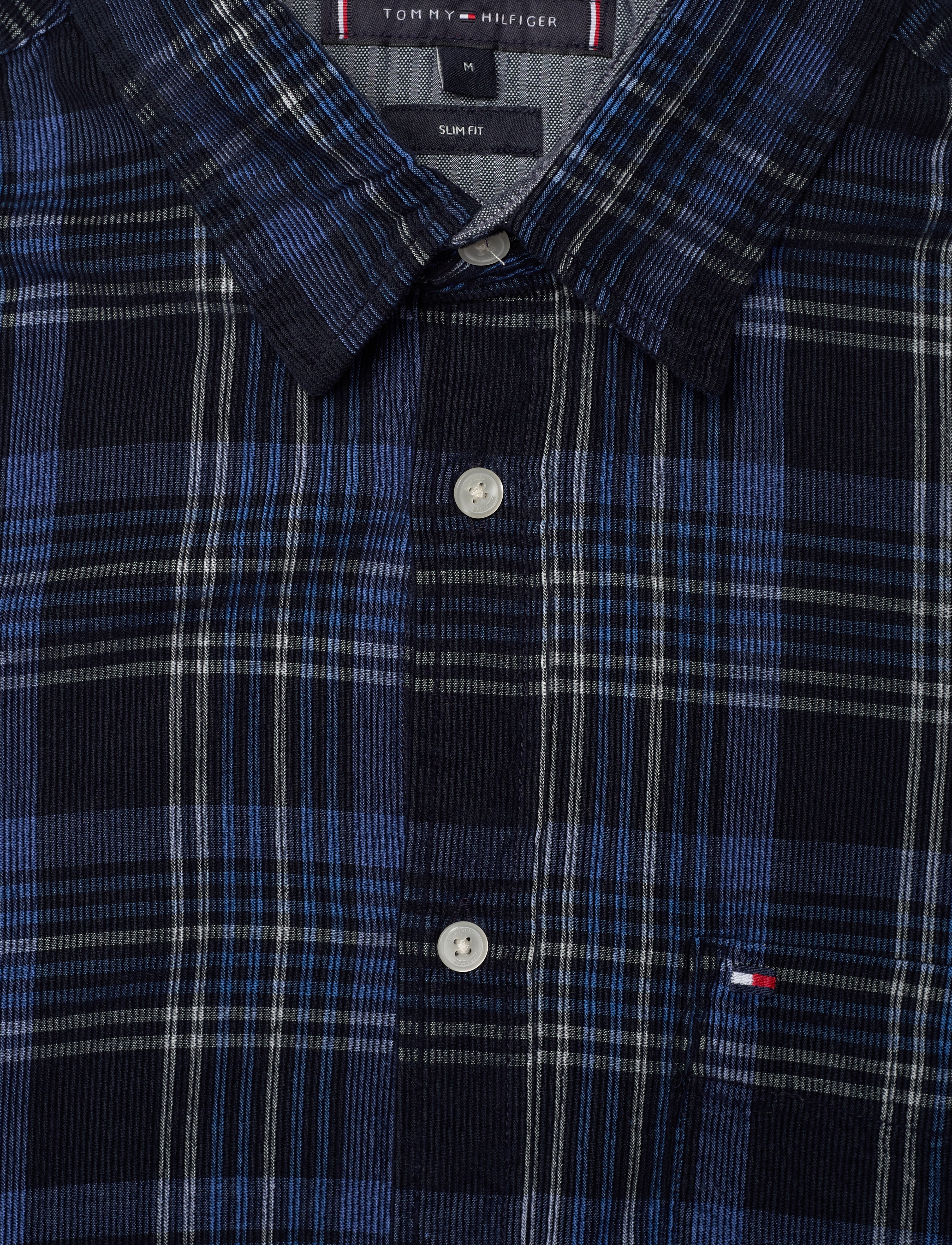 Tommy Hilfiger - CORDUROY CHECK SF SHIRT - carbon navy / bold blue / multi - 4
