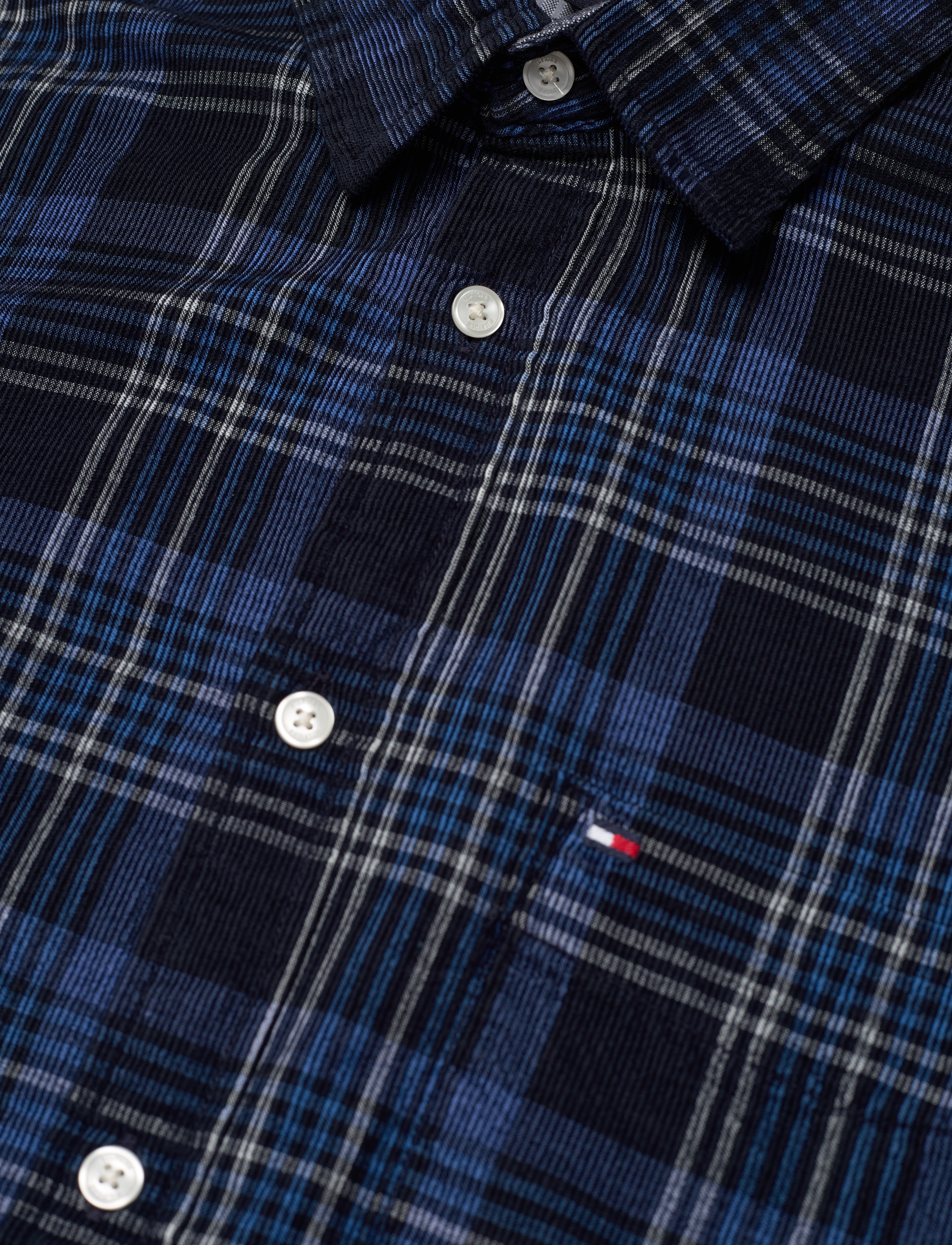 Tommy Hilfiger - CORDUROY CHECK SF SHIRT - carbon navy / bold blue / multi - 5