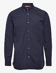 Tommy Hilfiger Monogram Fil Coupe Cf Shirt (Desert Sky / Deep Rouge),  (59.11 €), Large selection of outlet-styles