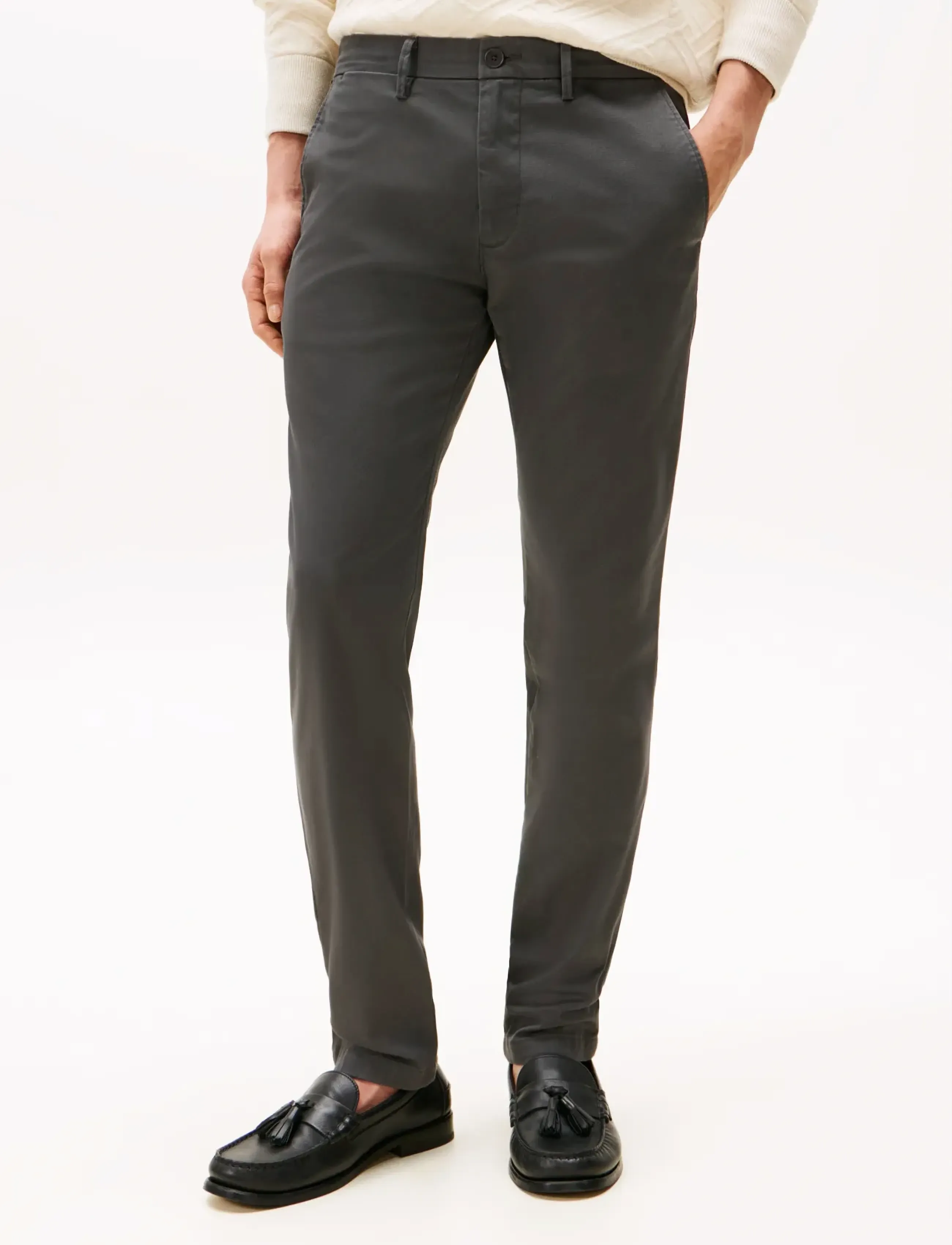 Tommy Hilfiger CORE BLEECKER 1985 PIMA COTTON - Kleidung - DARK ASH / grey