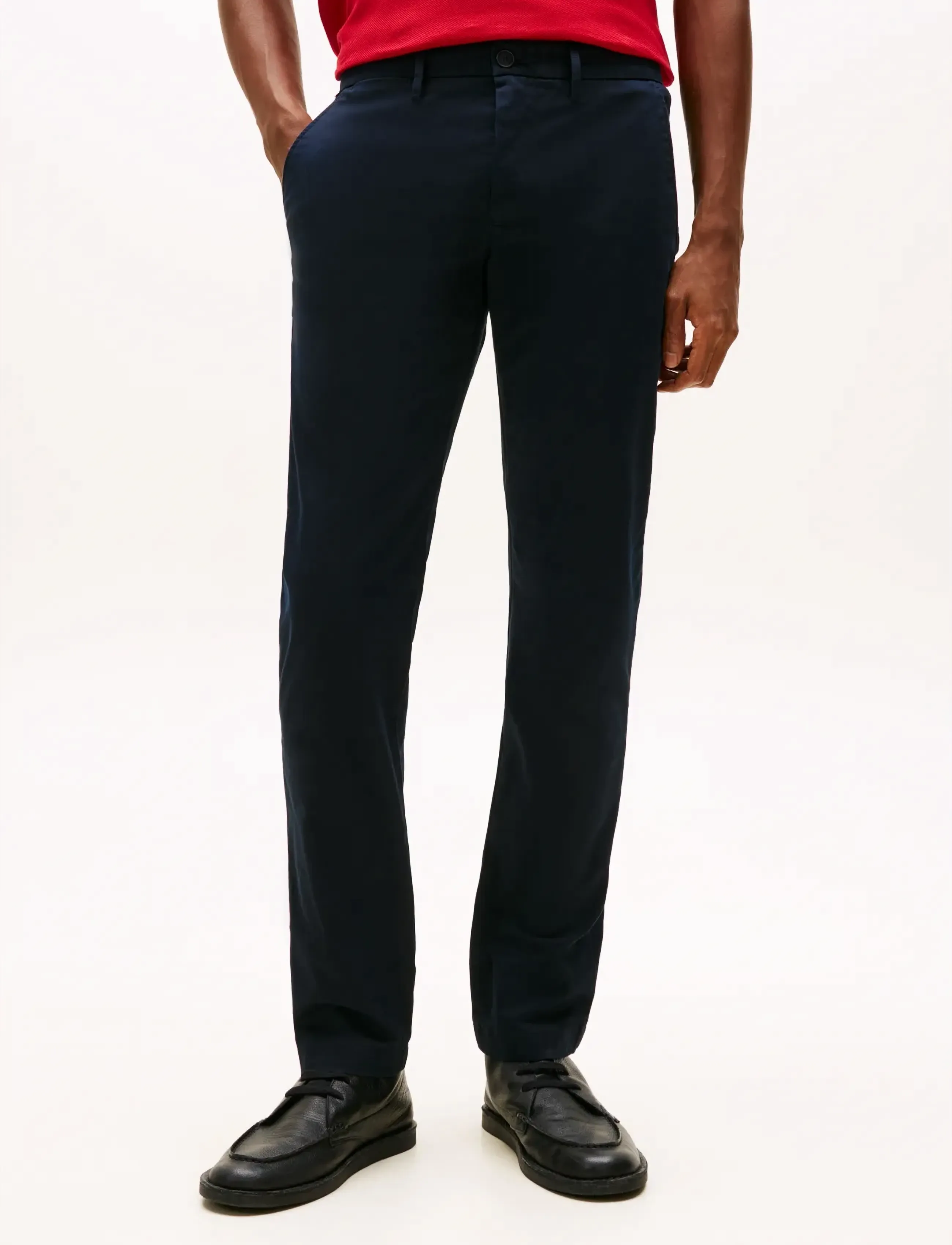 Tommy Hilfiger CORE BLEECKER 1985 PIMA COTTON - „Chino“ stiliaus kelnės - NAVY BLUE / navy