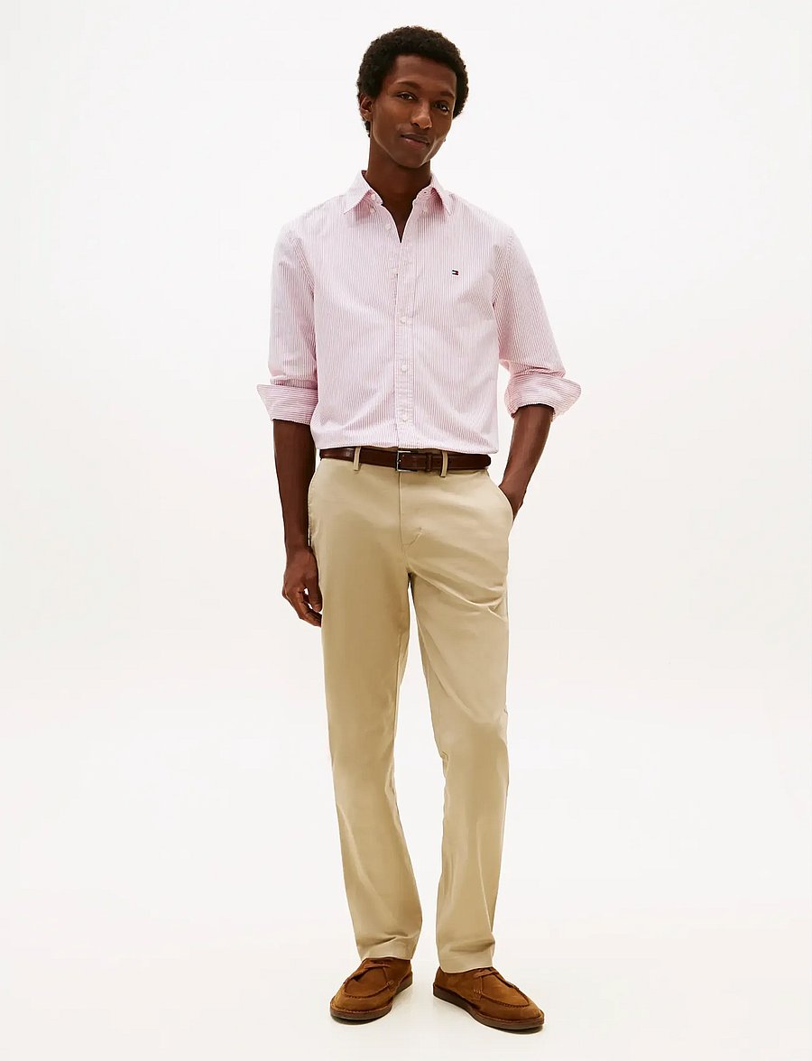 Tommy Hilfiger - CORE DENTON 1985 PIMA COTTON - chino's - batique khaki - 0