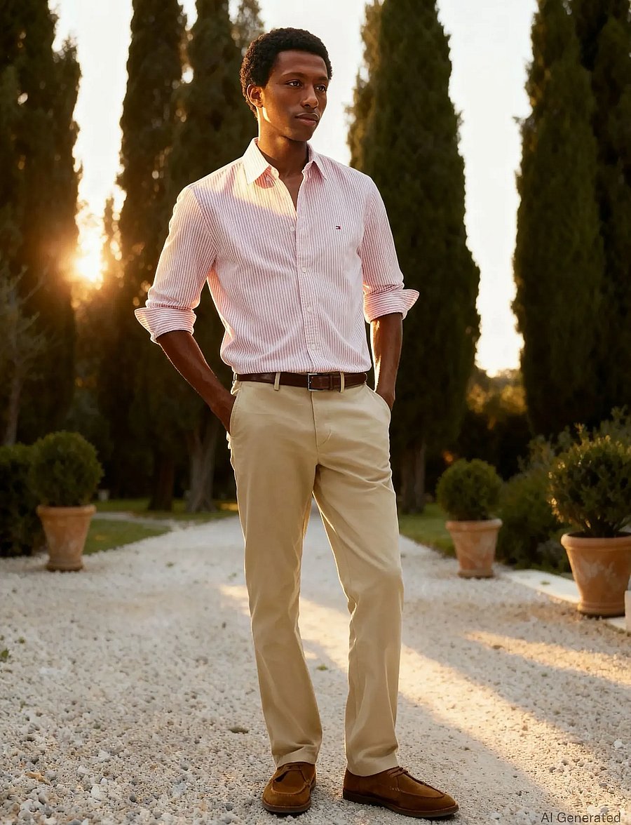 Tommy Hilfiger - CORE DENTON 1985 PIMA COTTON - chinos - batique khaki - 5