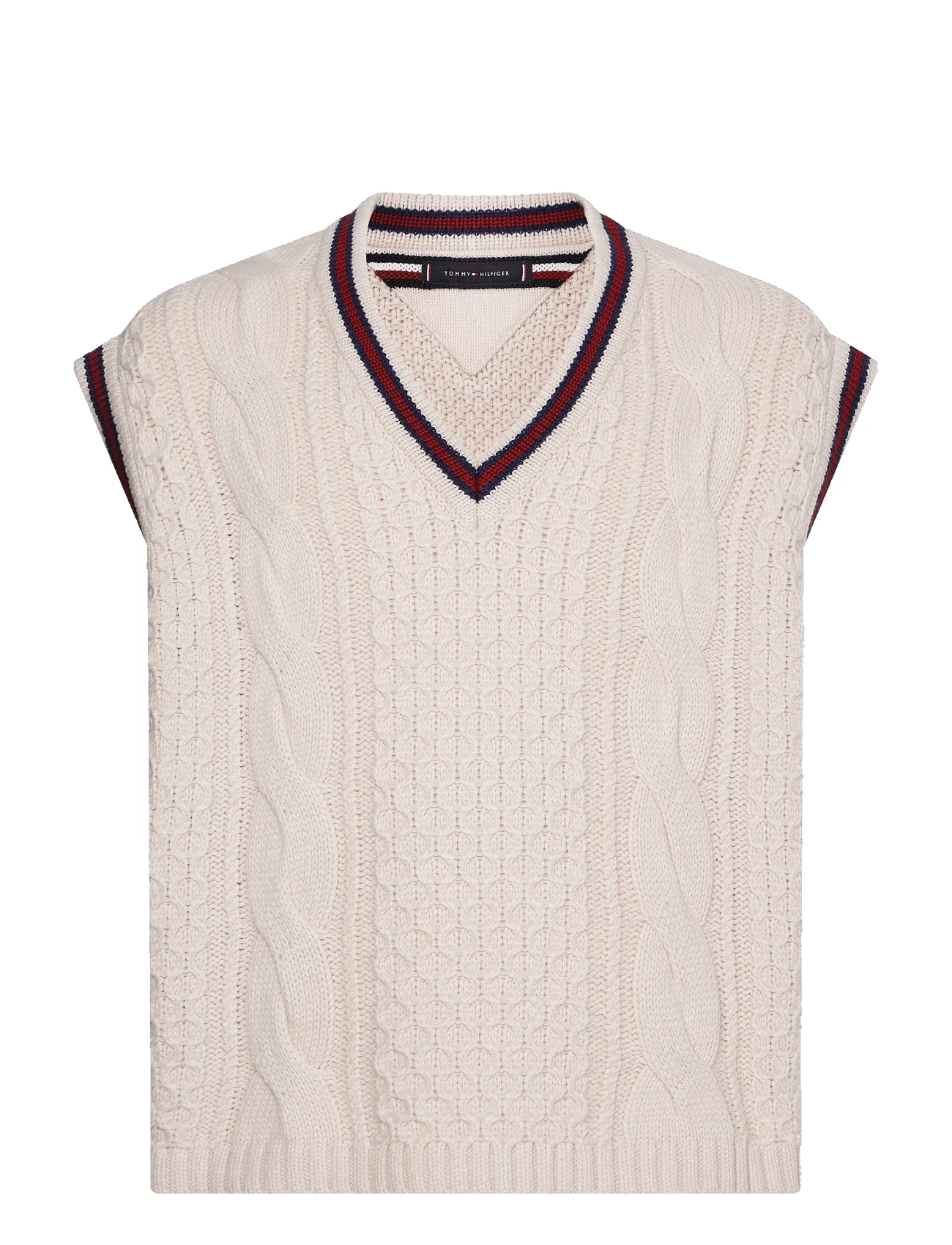 forstørrelse skorsten Bluebell Tommy Hilfiger Cable Cricket Vest (Feather White), 802.13 kr | Stort udvalg  af designer mærker | Booztlet.com