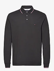 Tommy Hilfiger - 1985 RWB TIPPED SLIM LS POLO - polo marškinėliai ilgomis rankovėmis - black - 0