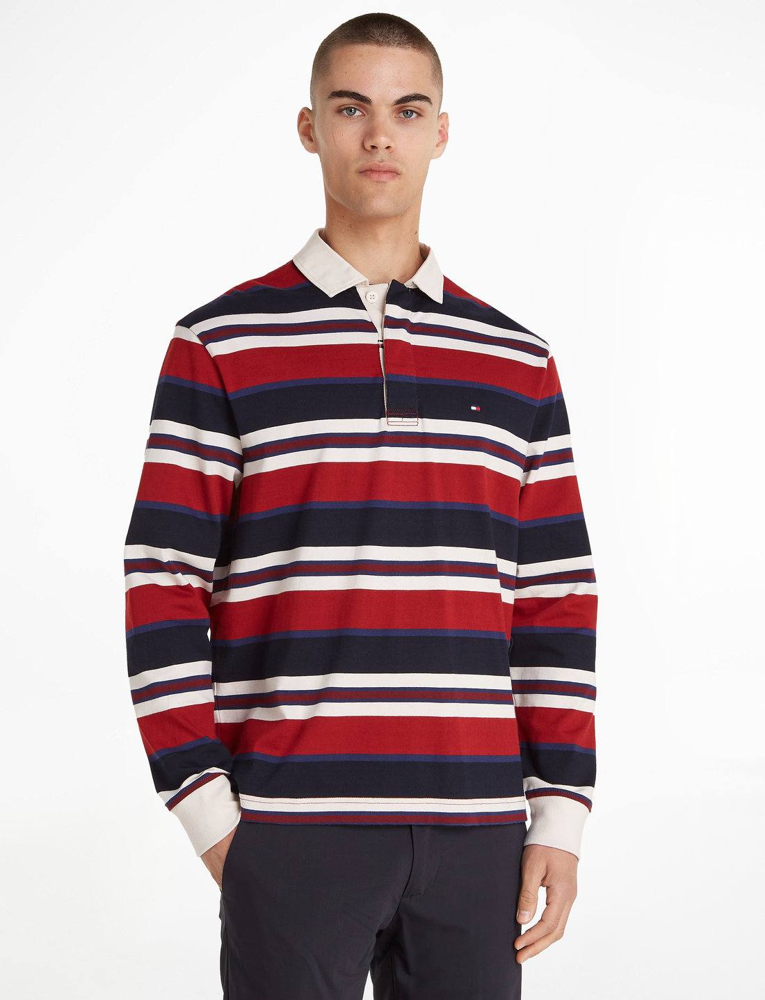 Tommy Hilfiger New Prep Stripe Rugby Long sleeved polos Boozt