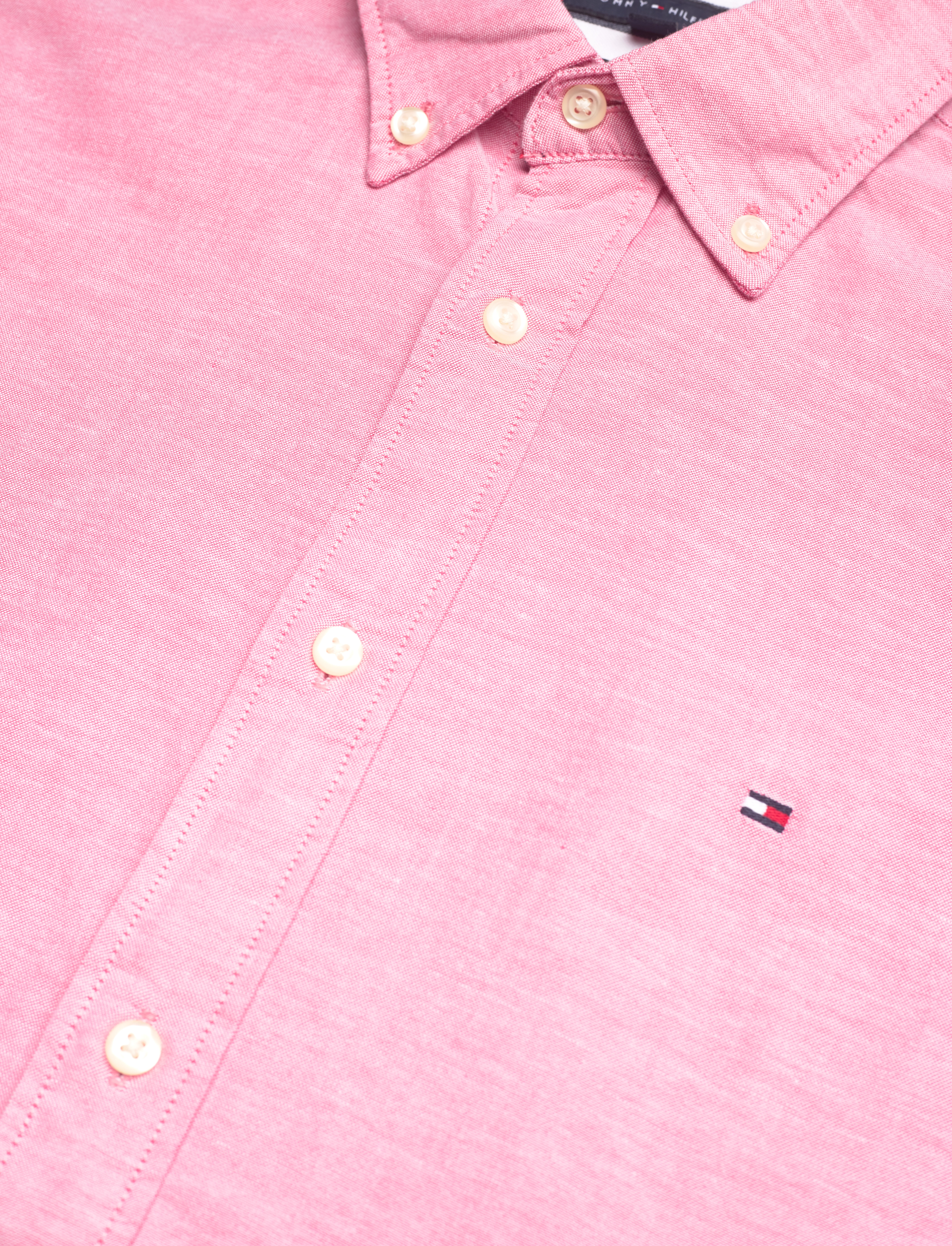 Tommy Hilfiger - 1985 FLEX OXFORD RF SHIRT - deep crimson fruit - 3
