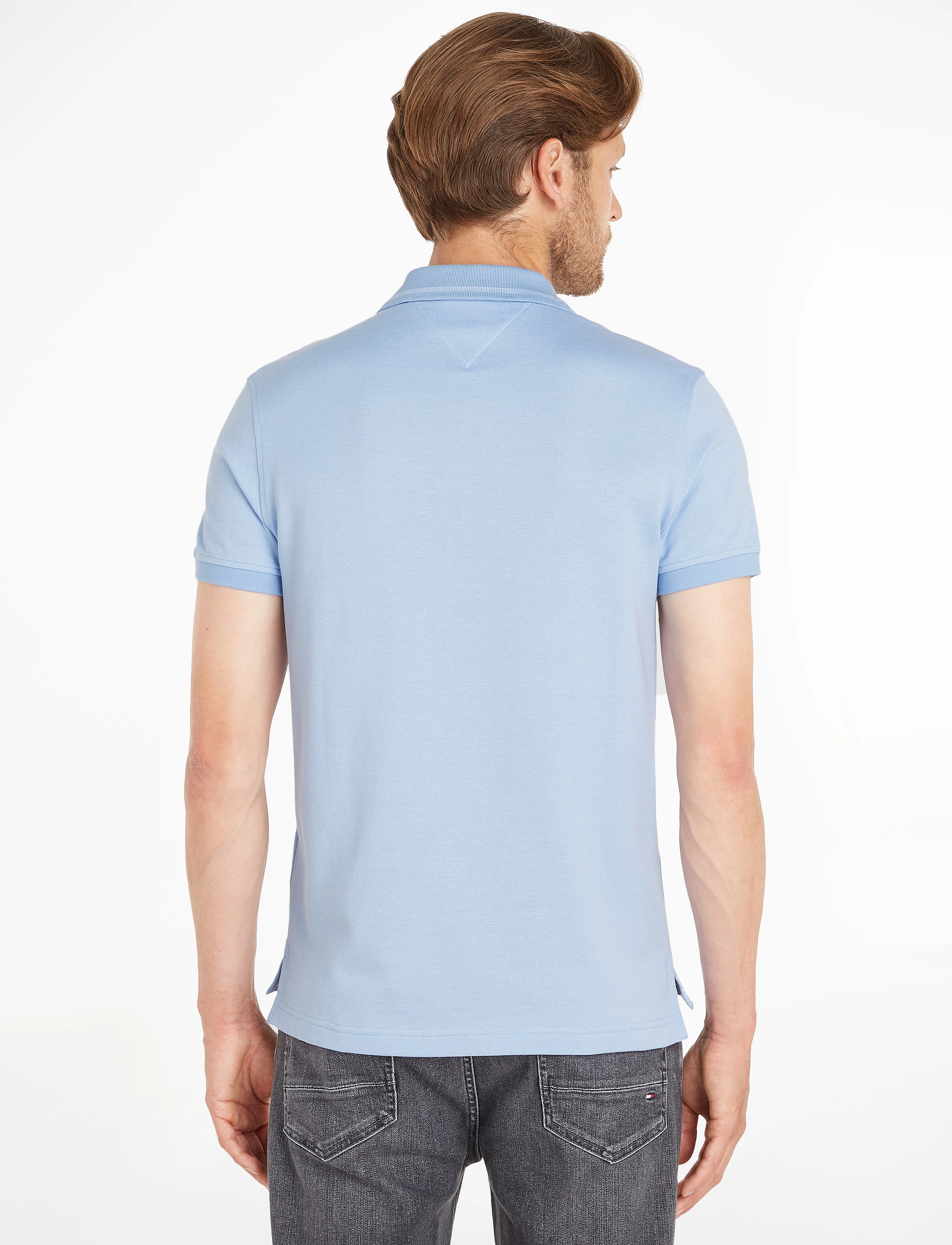 Tommy Hilfiger - PRETWIST MOULINE TIPPED POLO - vessel blue / white moulin - 3