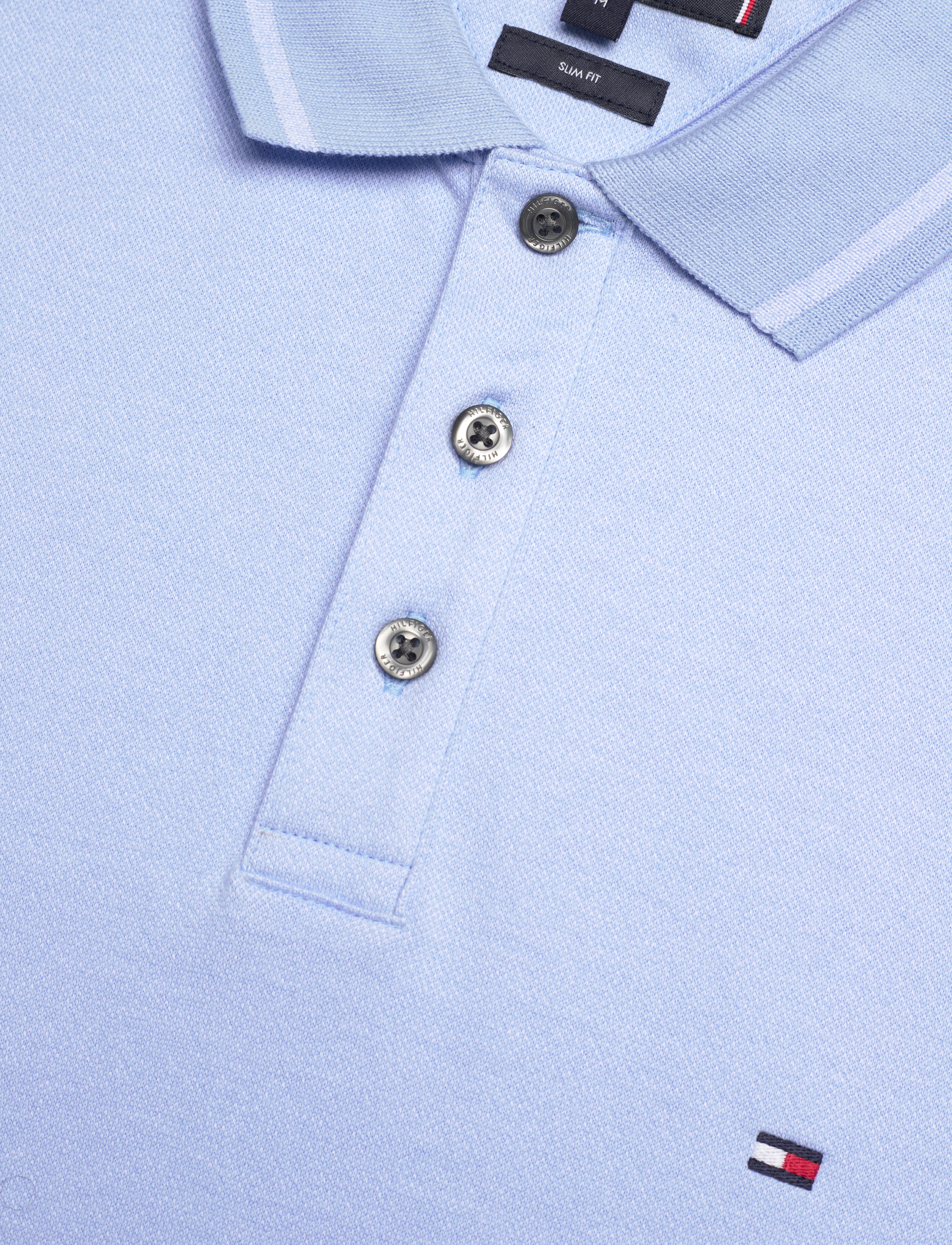 Tommy Hilfiger - PRETWIST MOULINE TIPPED POLO - vessel blue / white moulin - 5