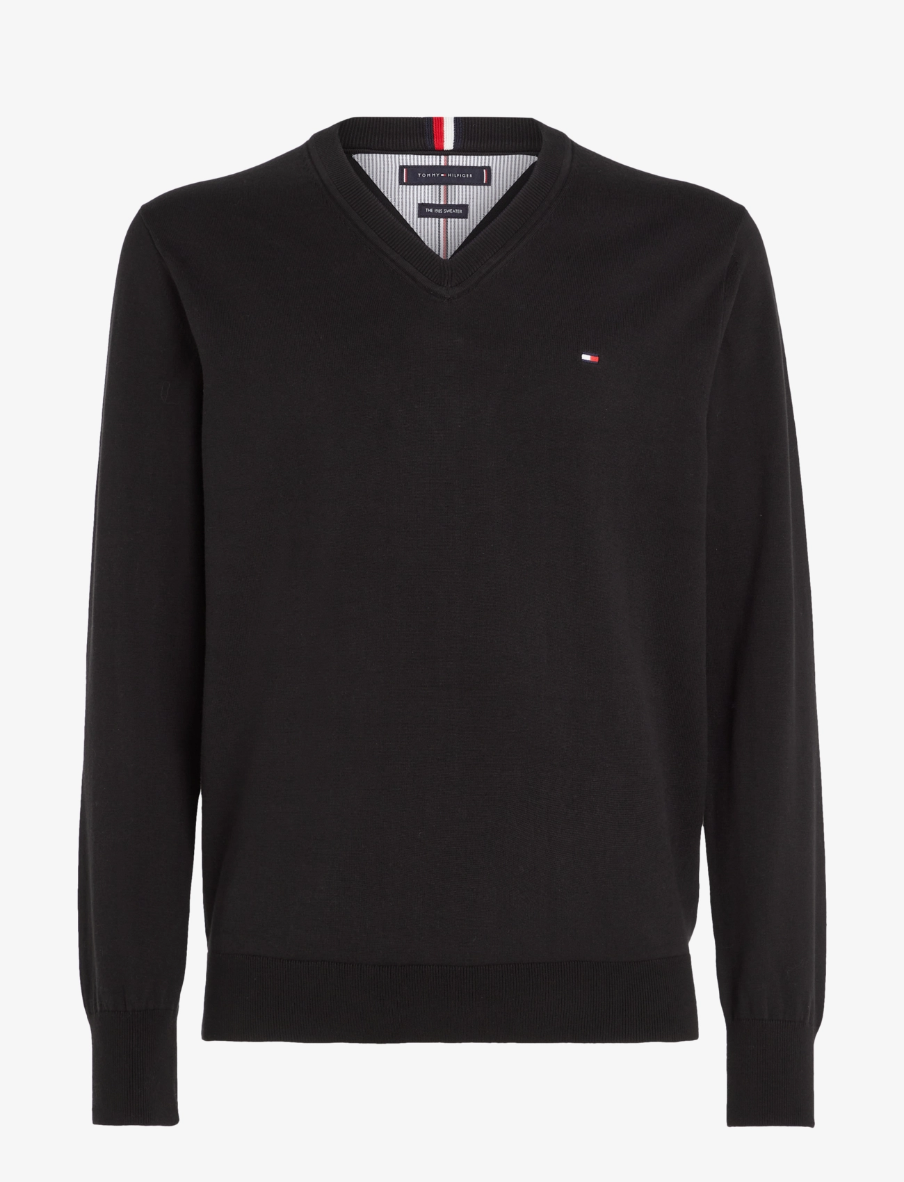 Tommy Hilfiger - 1985 V NECK SWEATER - black - 1