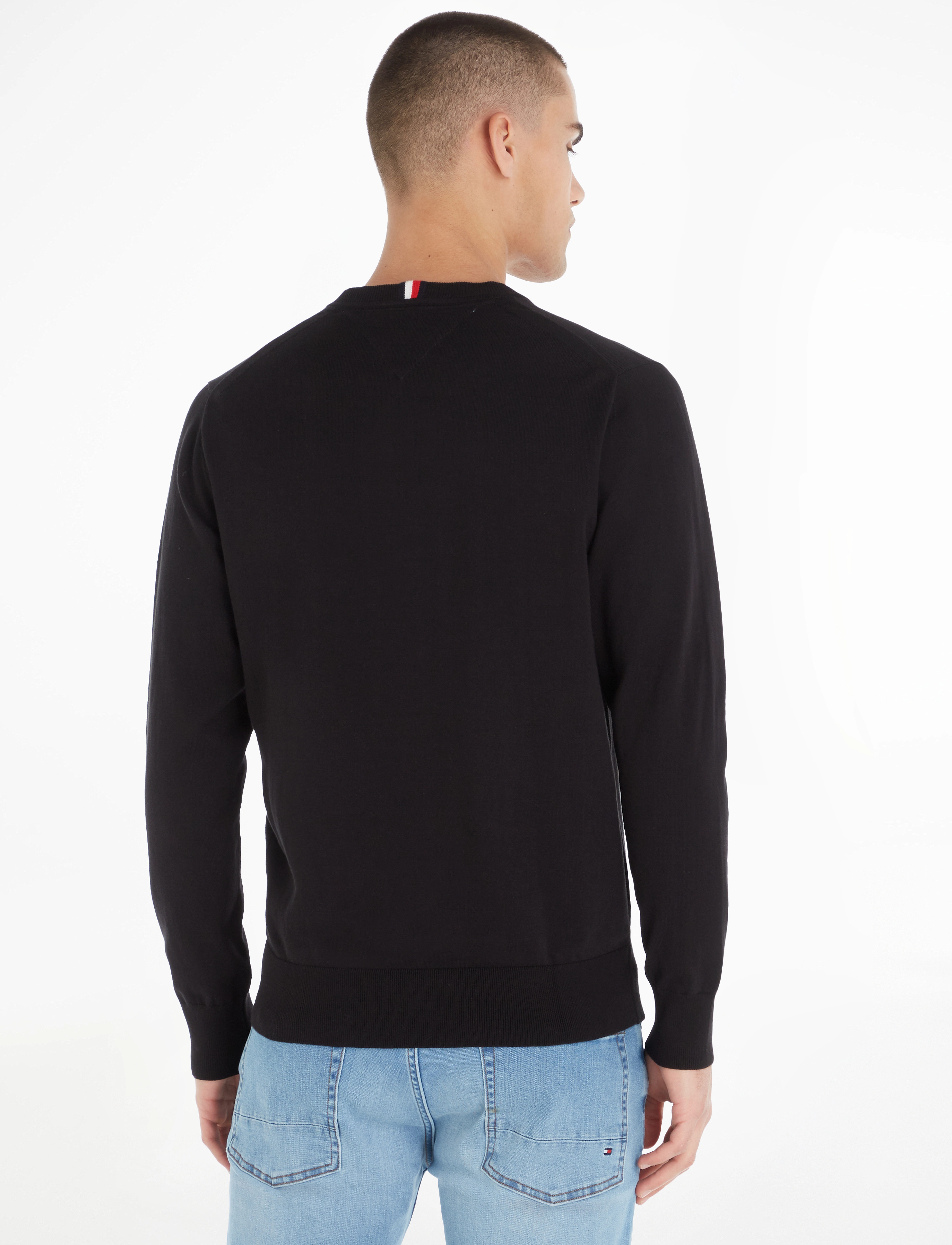 Tommy Hilfiger - 1985 V NECK SWEATER - black - 2