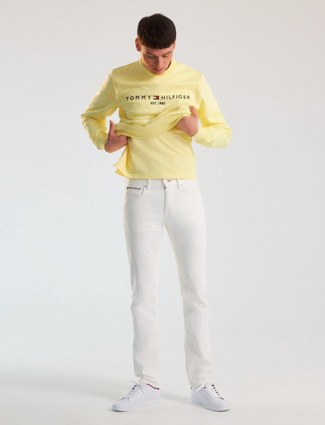 Tommy Hilfiger Straight Denton Str Gale White Regular jeans