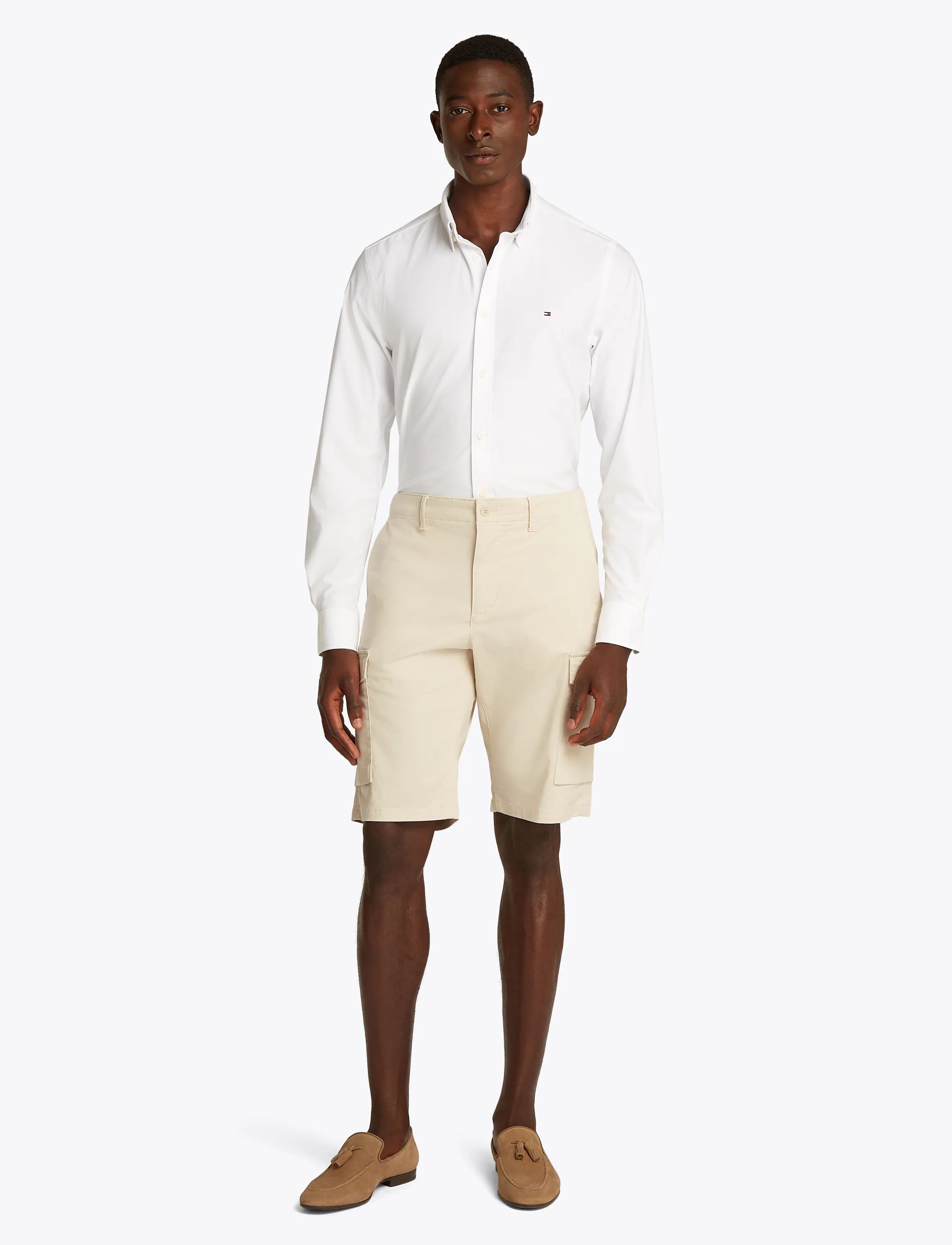 Tommy Hilfiger John Cargo Short 1985, 30, Cream, Shorts > Cargo Shorts, Herre