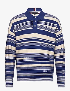 CRAFTED STRIPE LS POLO, Tommy Hilfiger